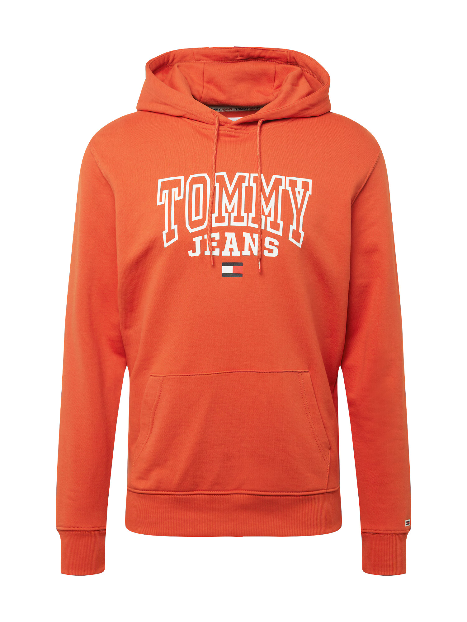 Tommy Jeans Majica oranžno rdeča / bela - Pepit.si