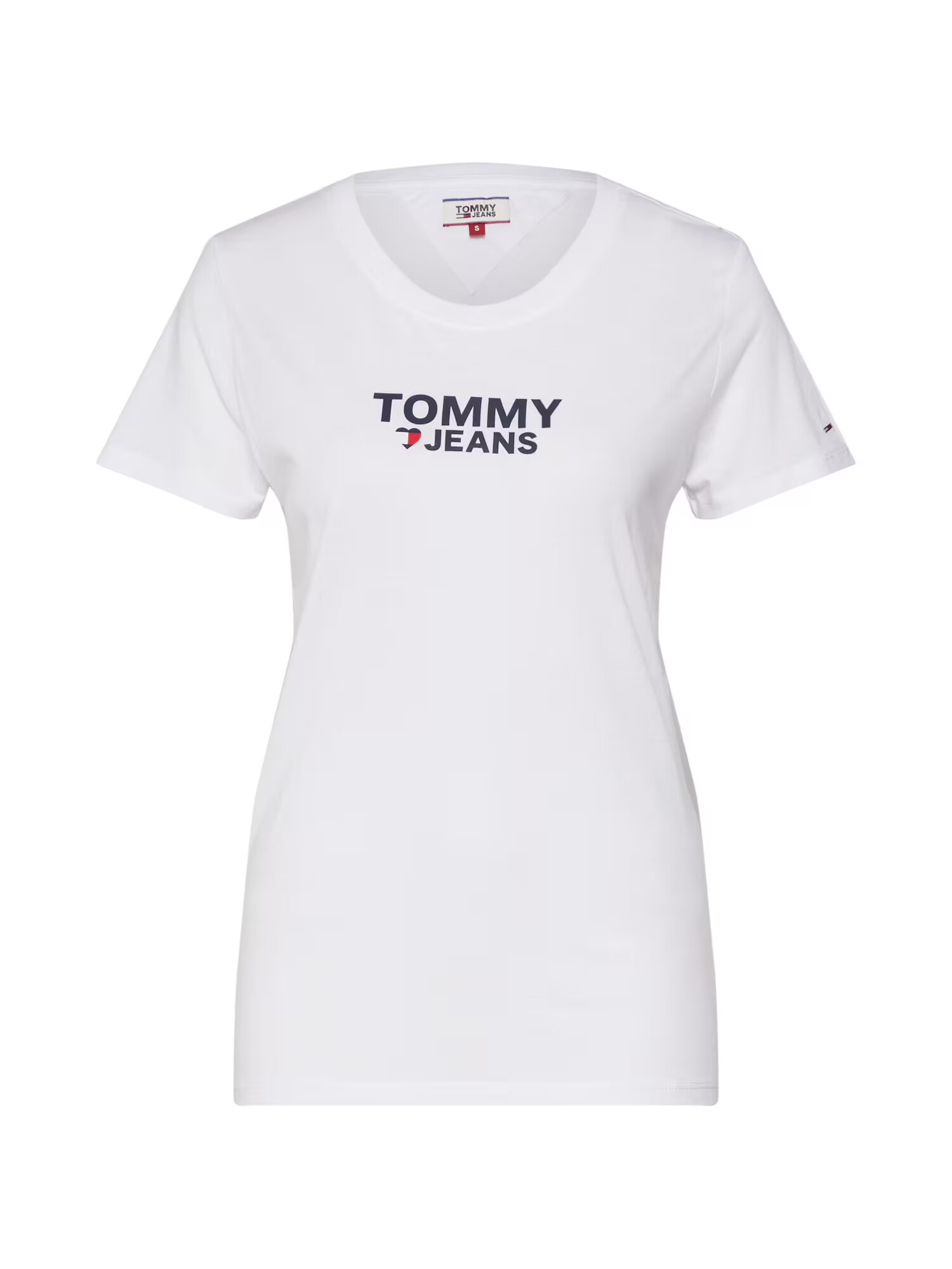 Tommy Jeans Majica rdeča / bela / črna - Pepit.si