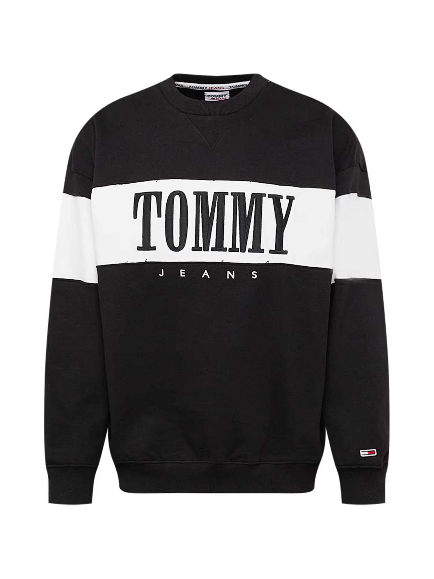 Tommy Jeans Majica rdeča / črna / bela - Pepit.si