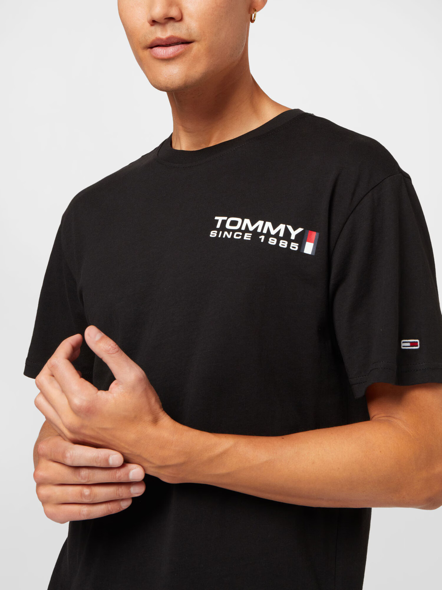 Tommy Jeans Majica rdeča / črna / bela - Pepit.si