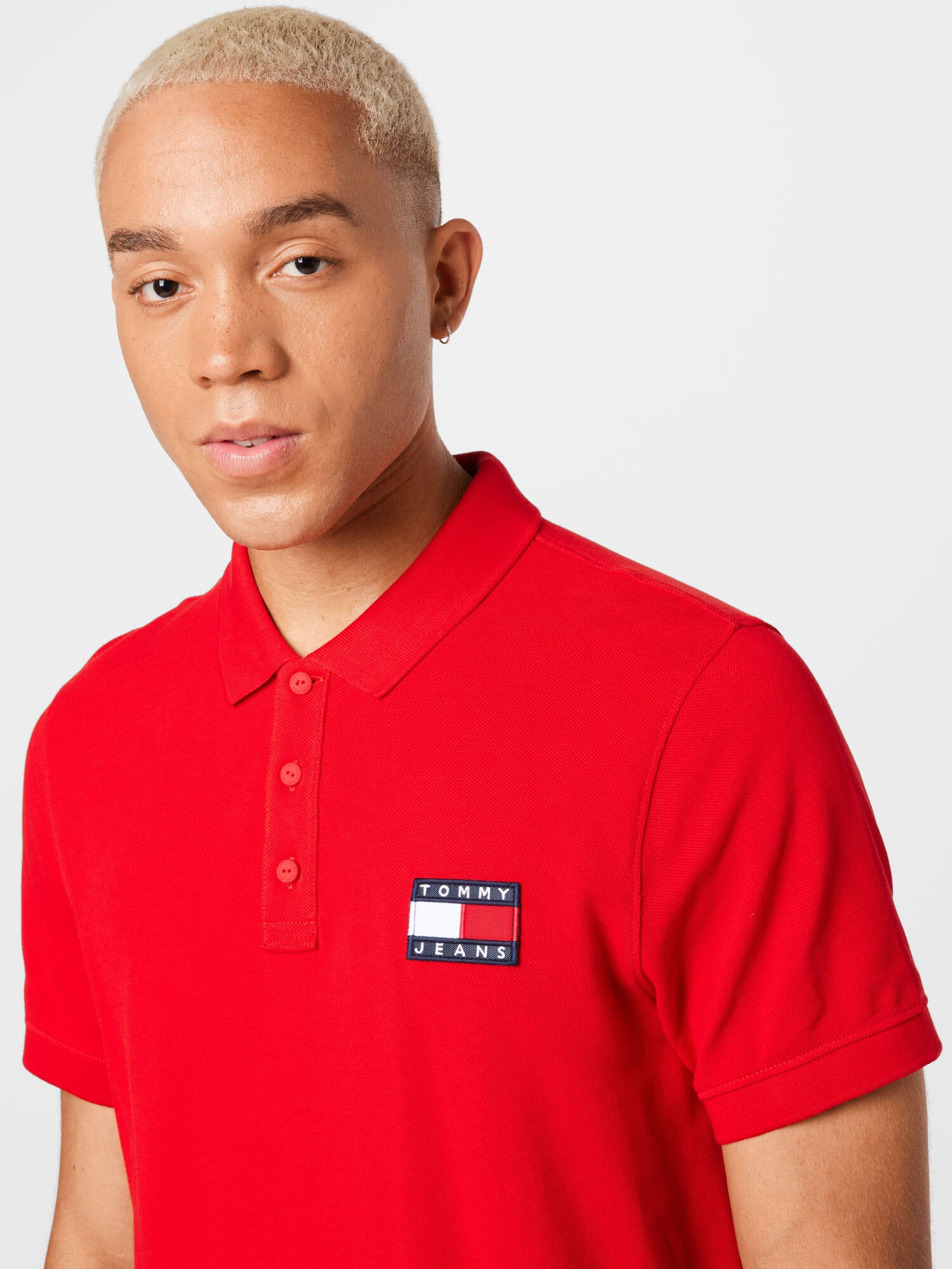 Tommy Jeans Majica nočno modra / rdeča / bela - Pepit.si