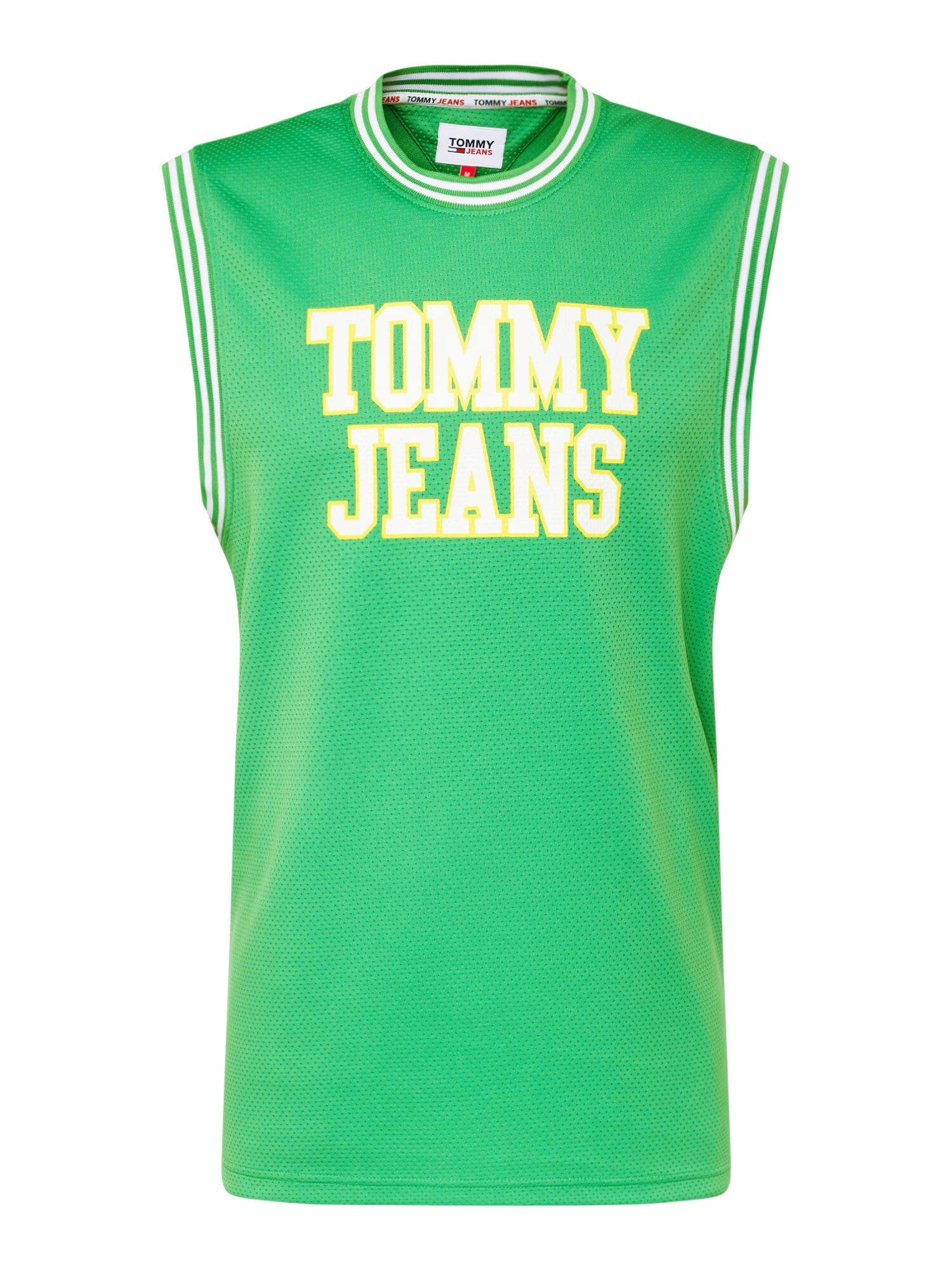 Tommy Jeans Majica rumena / zelena / bela - Pepit.si