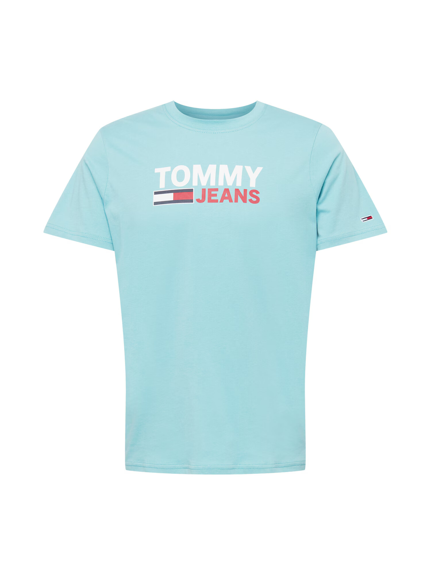 Tommy Jeans Majica mornarska / svetlo modra / rdeča / bela - Pepit.si