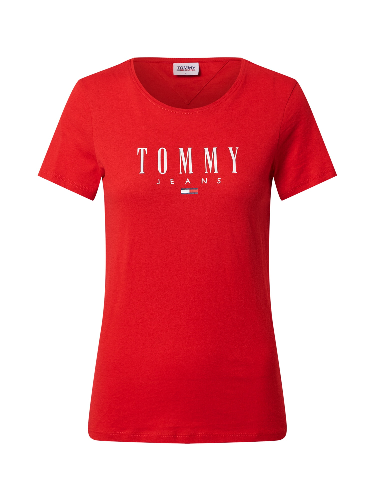 Tommy Jeans Majica svetlo rdeča / bela / mornarska - Pepit.si