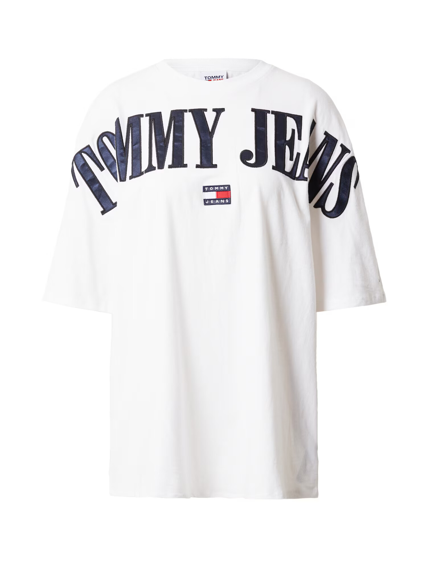 Tommy Jeans Majica temno modra / rdeča / bela - Pepit.si