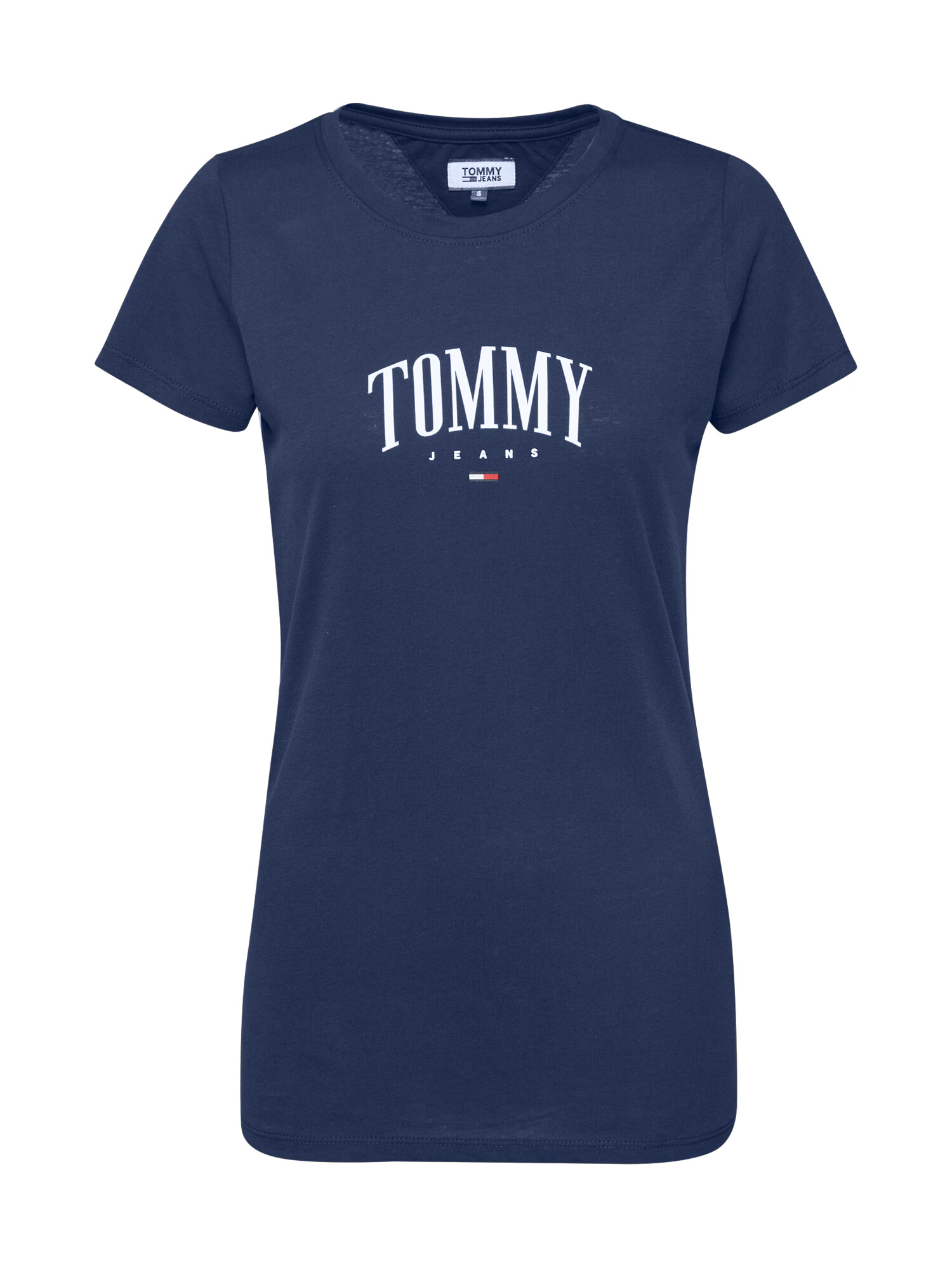 Tommy Jeans Majica 'TJW TOMMY SCRIPT TEE' bela / mornarska - Pepit.si