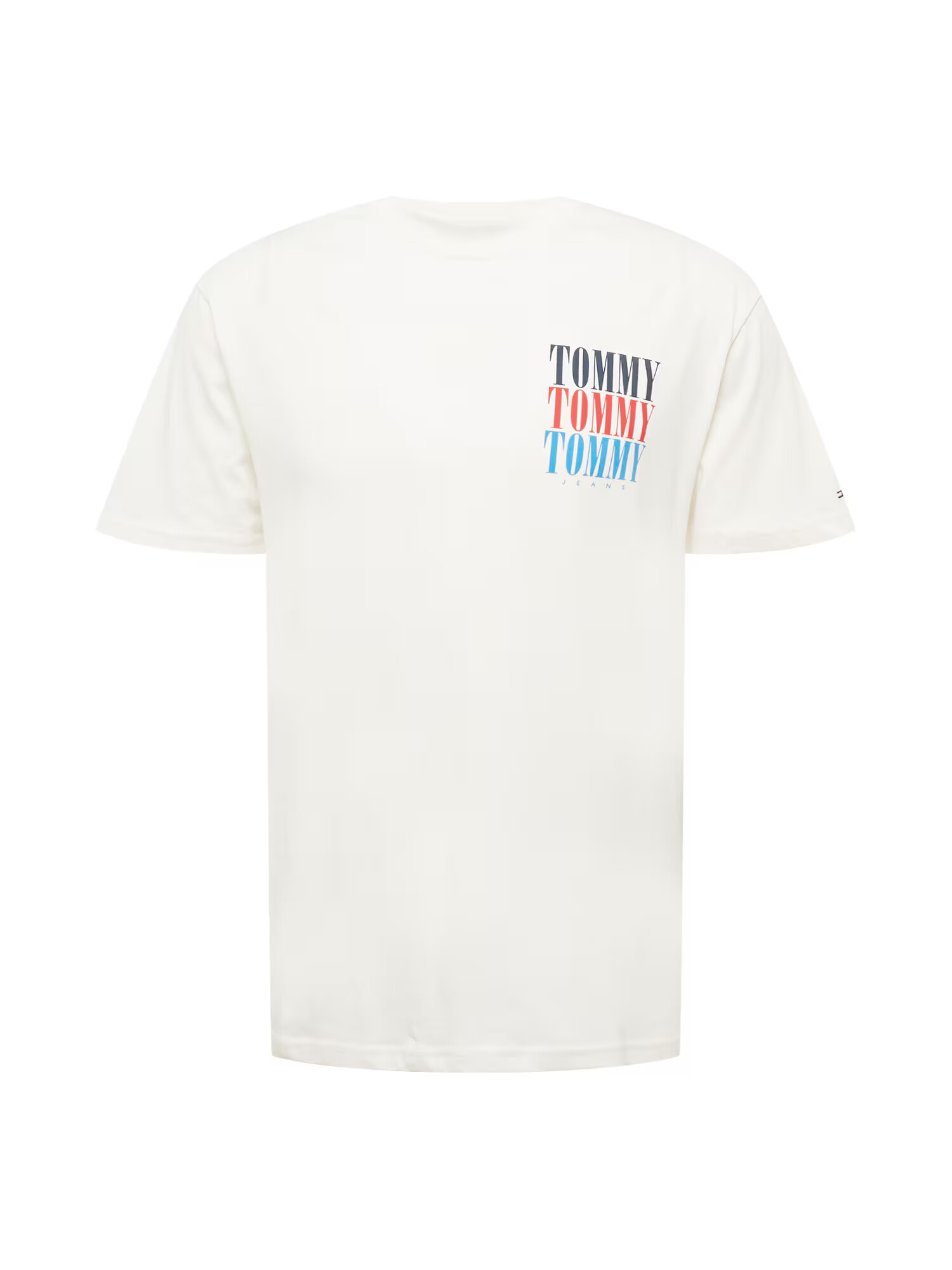 Tommy Jeans Majica turkizna / nočno modra / ognjeno rdeča / bela - Pepit.si