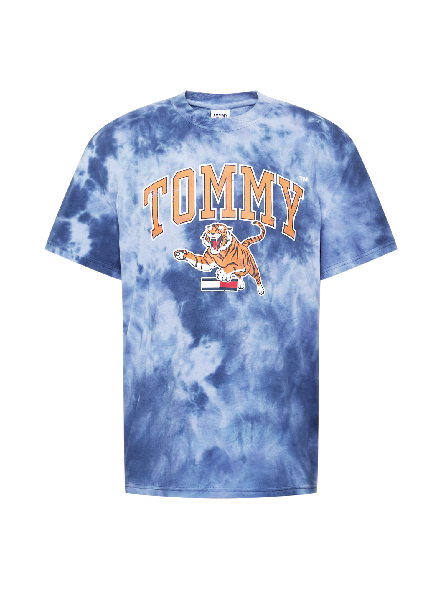 Tommy Jeans Majica žafran / temno modra / bela / črna / svetlo modra - Pepit.si