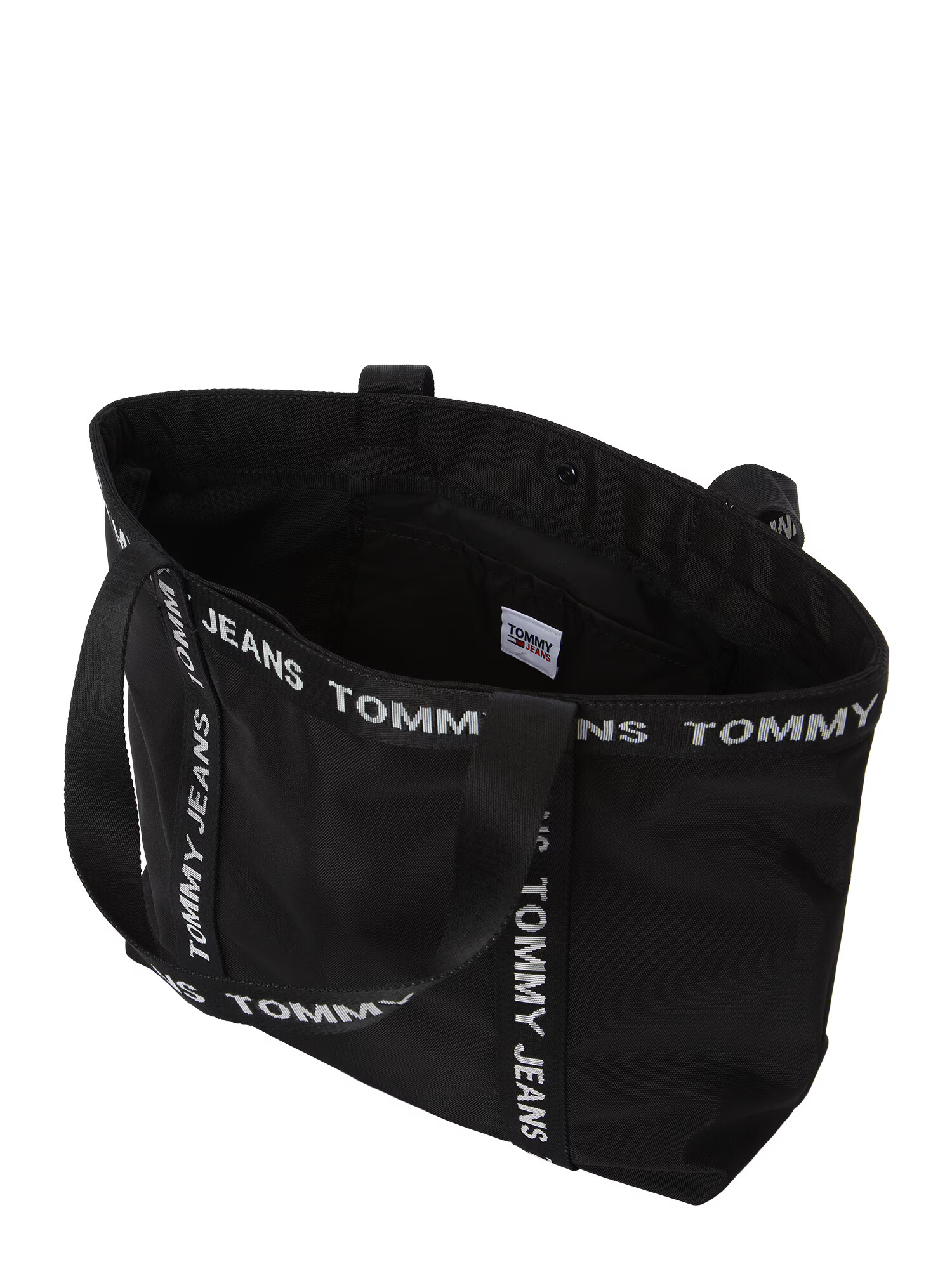 Tommy Jeans Nakupovalna torba svetlo siva / črna - Pepit.si