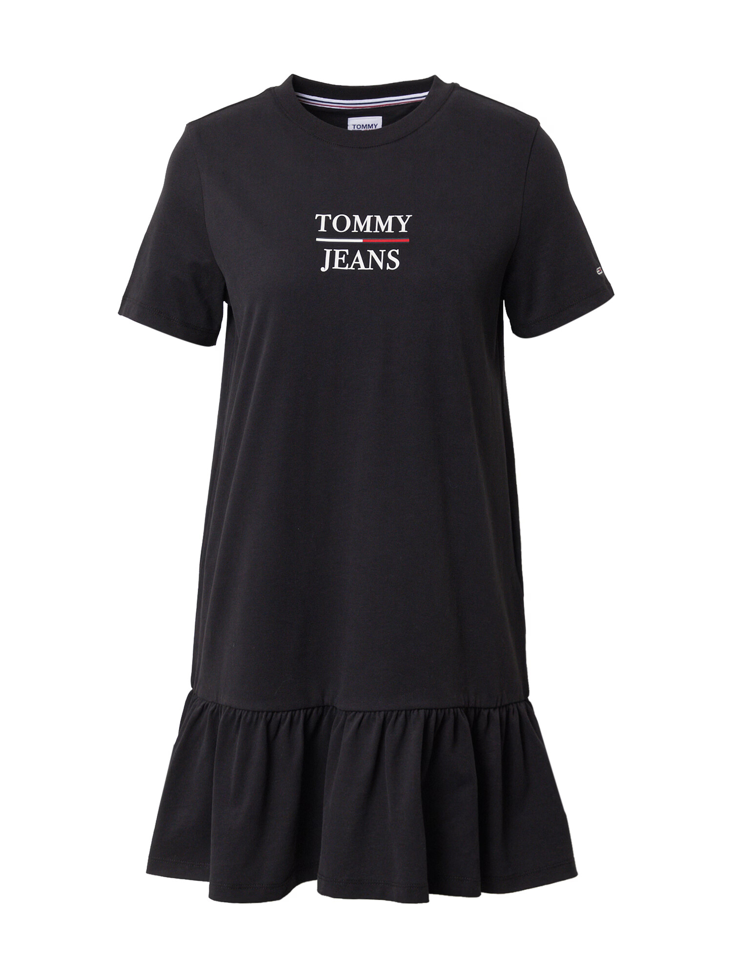 Tommy Jeans Obleka črna / temno modra / rdeča / bela - Pepit.si