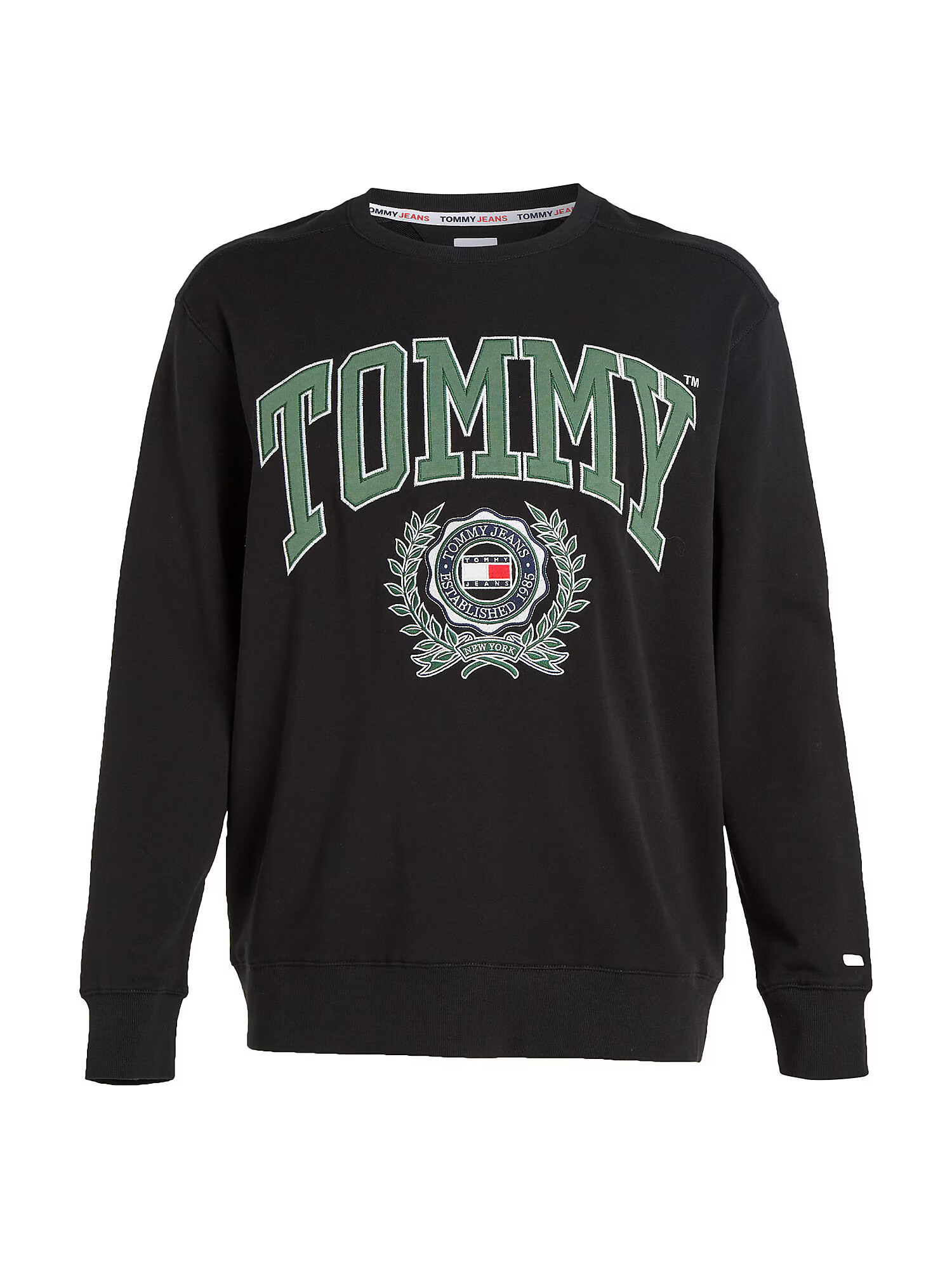 Tommy Jeans Plus Majica zelena / rdeča / črna / bela - Pepit.si