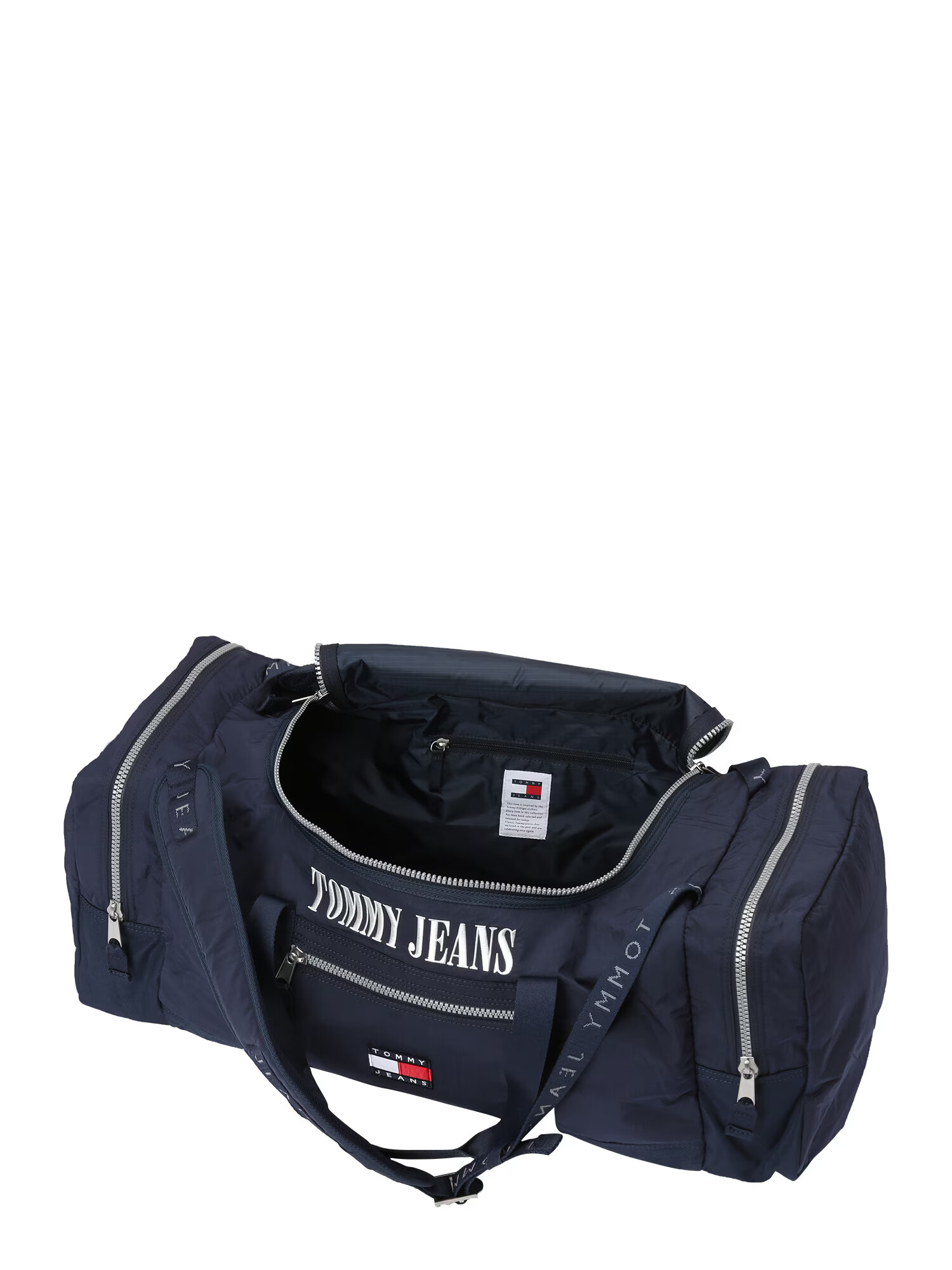 Tommy Jeans Potovalna torba temno modra / ognjeno rdeča / bela - Pepit.si