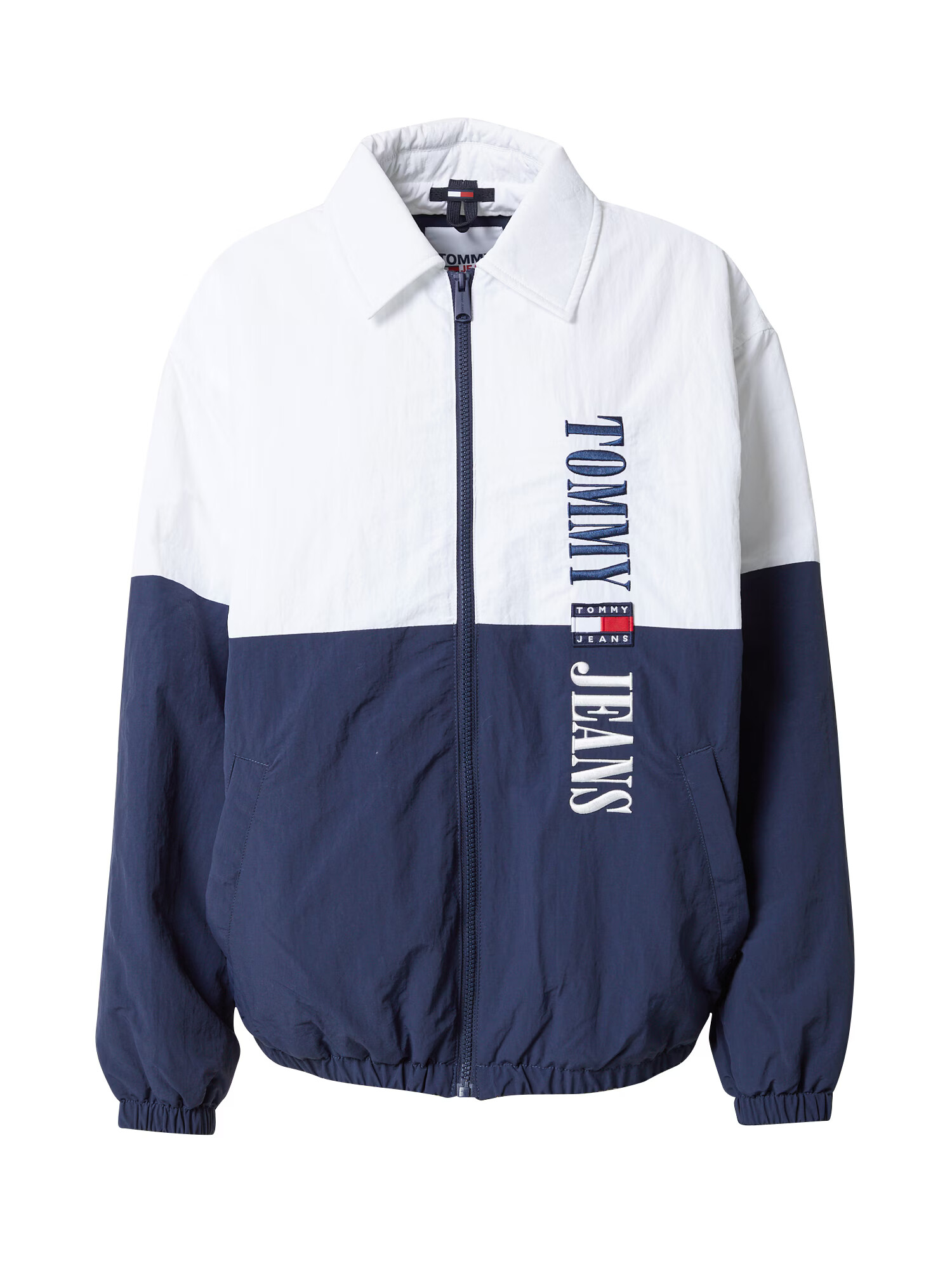 Tommy Jeans Prehodna jakna mornarska / rdeča / bela - Pepit.si