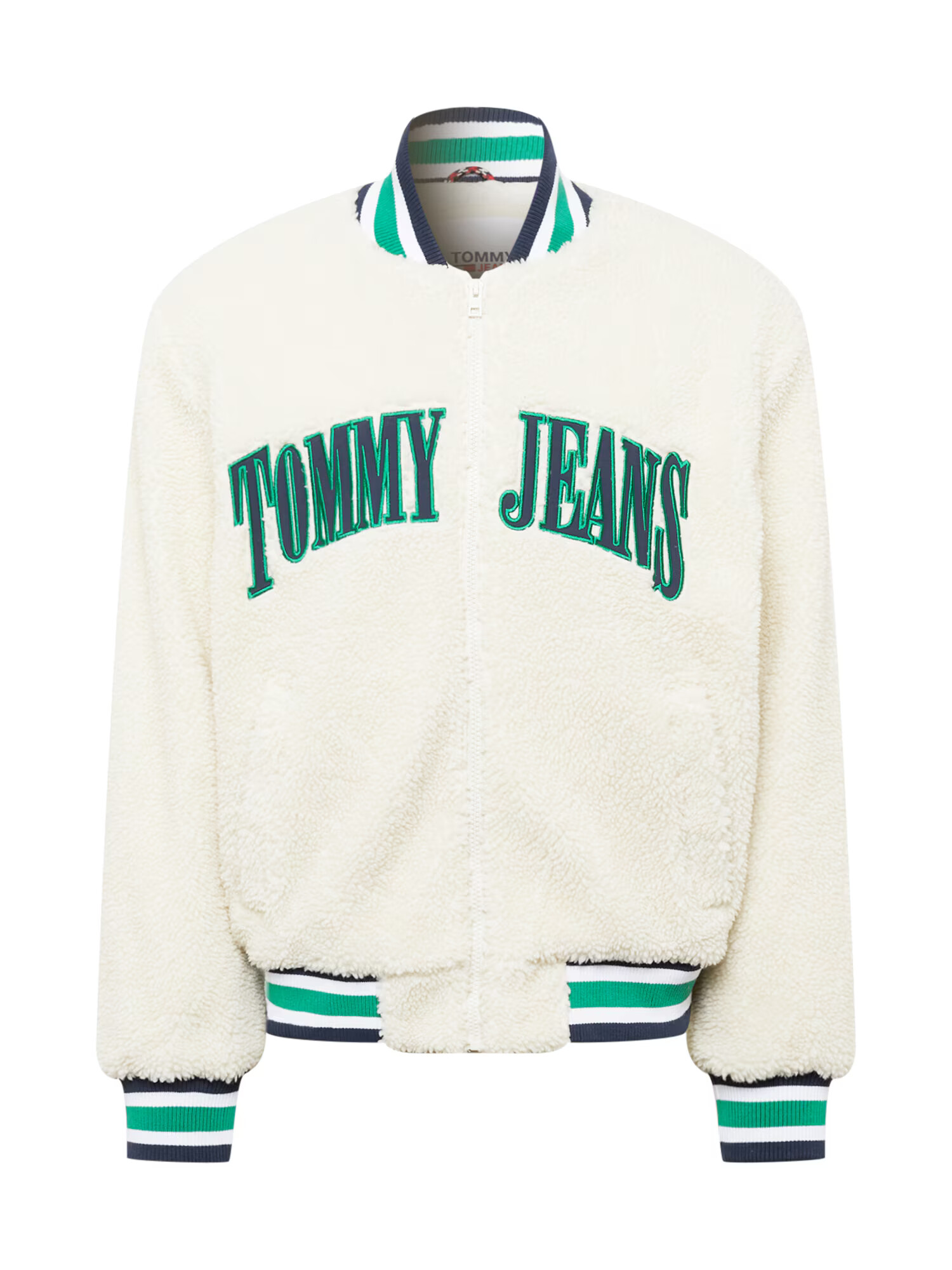 Tommy Jeans Prehodna jakna mornarska / temno zelena / bela - Pepit.si