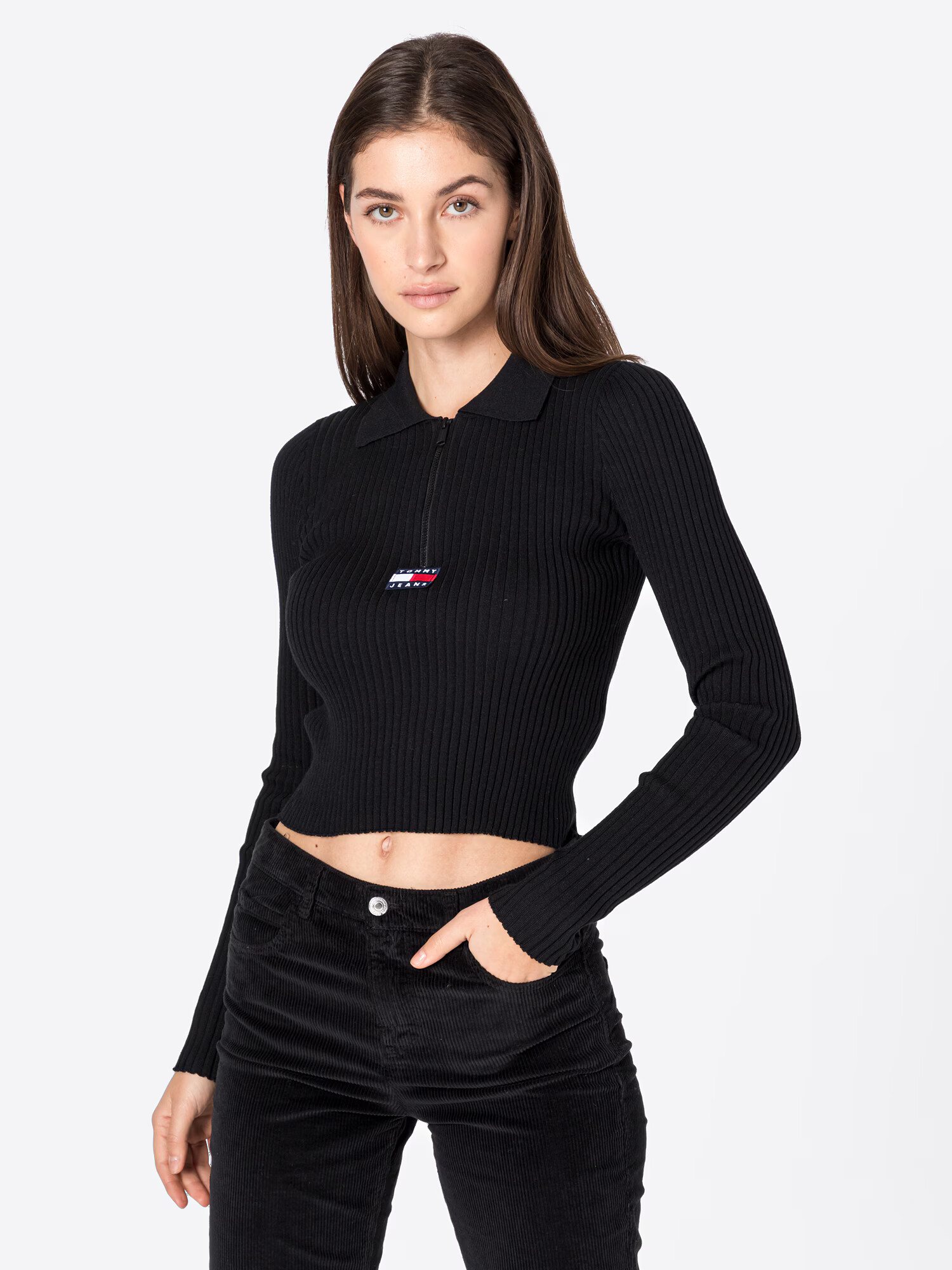 Tommy Jeans Pulover črna - Pepit.si