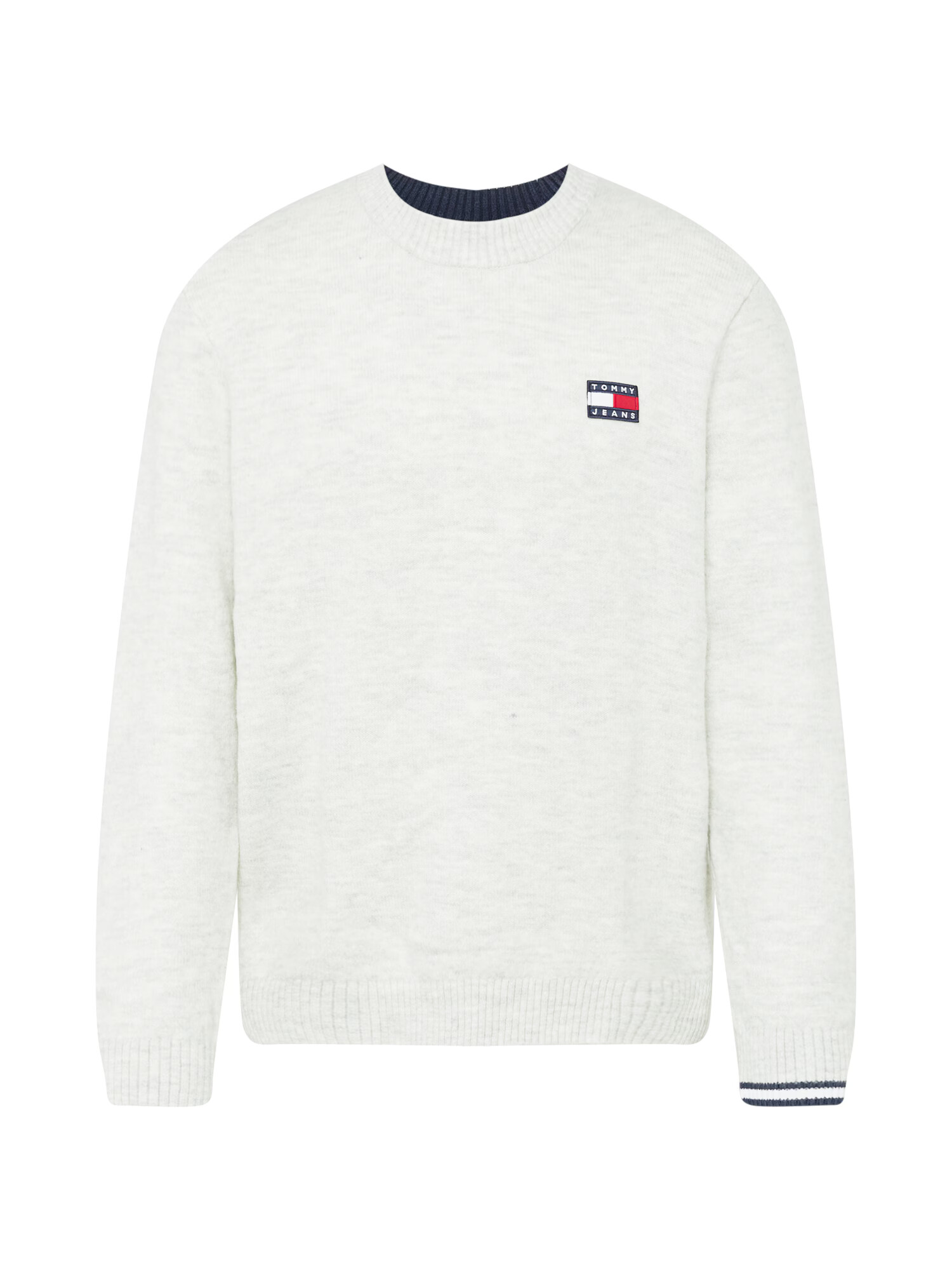 Tommy Jeans Pulover mornarska / siva / rdeča / bela - Pepit.si