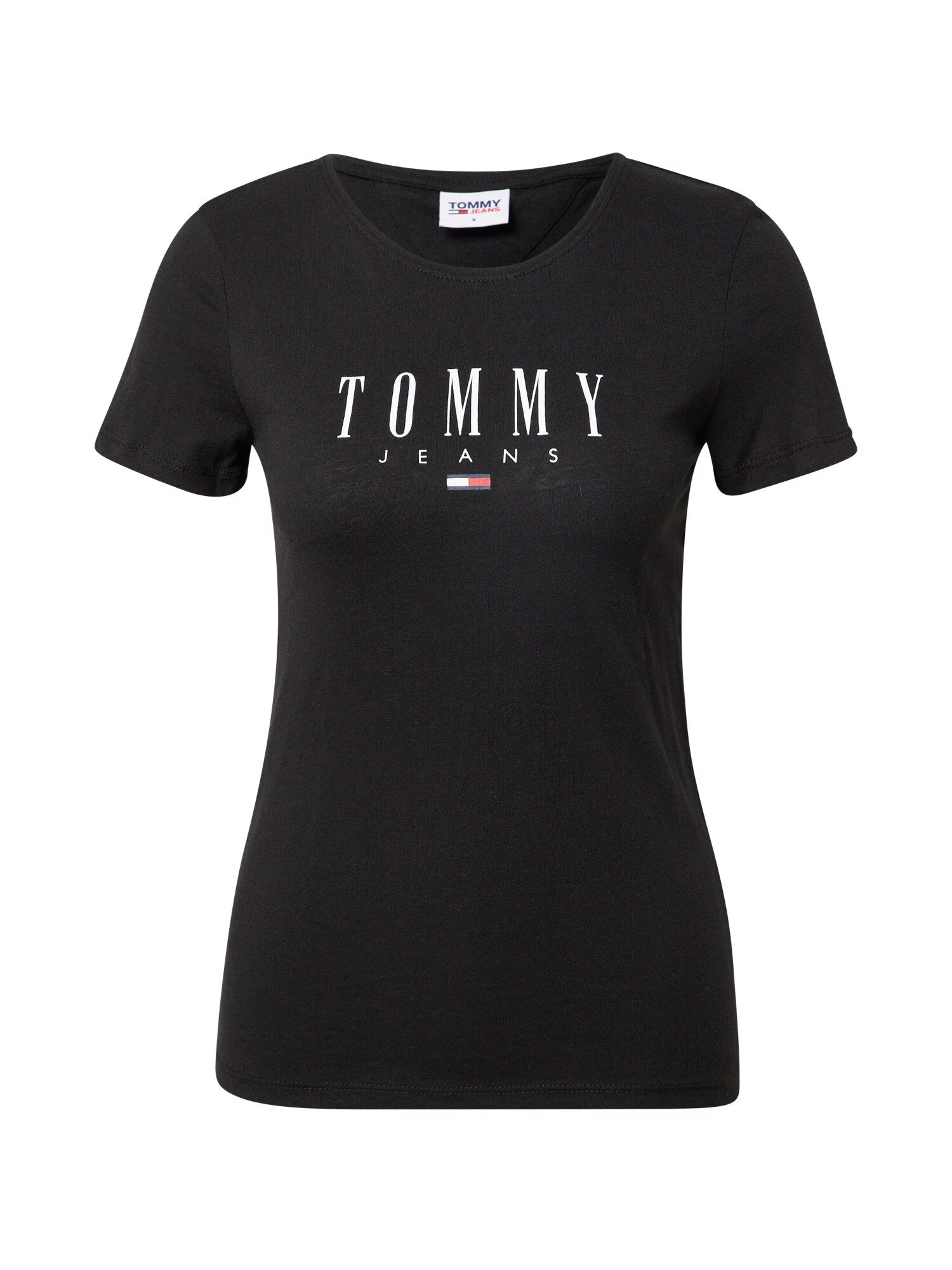 Tommy Jeans Majica črna / bela - Pepit.si