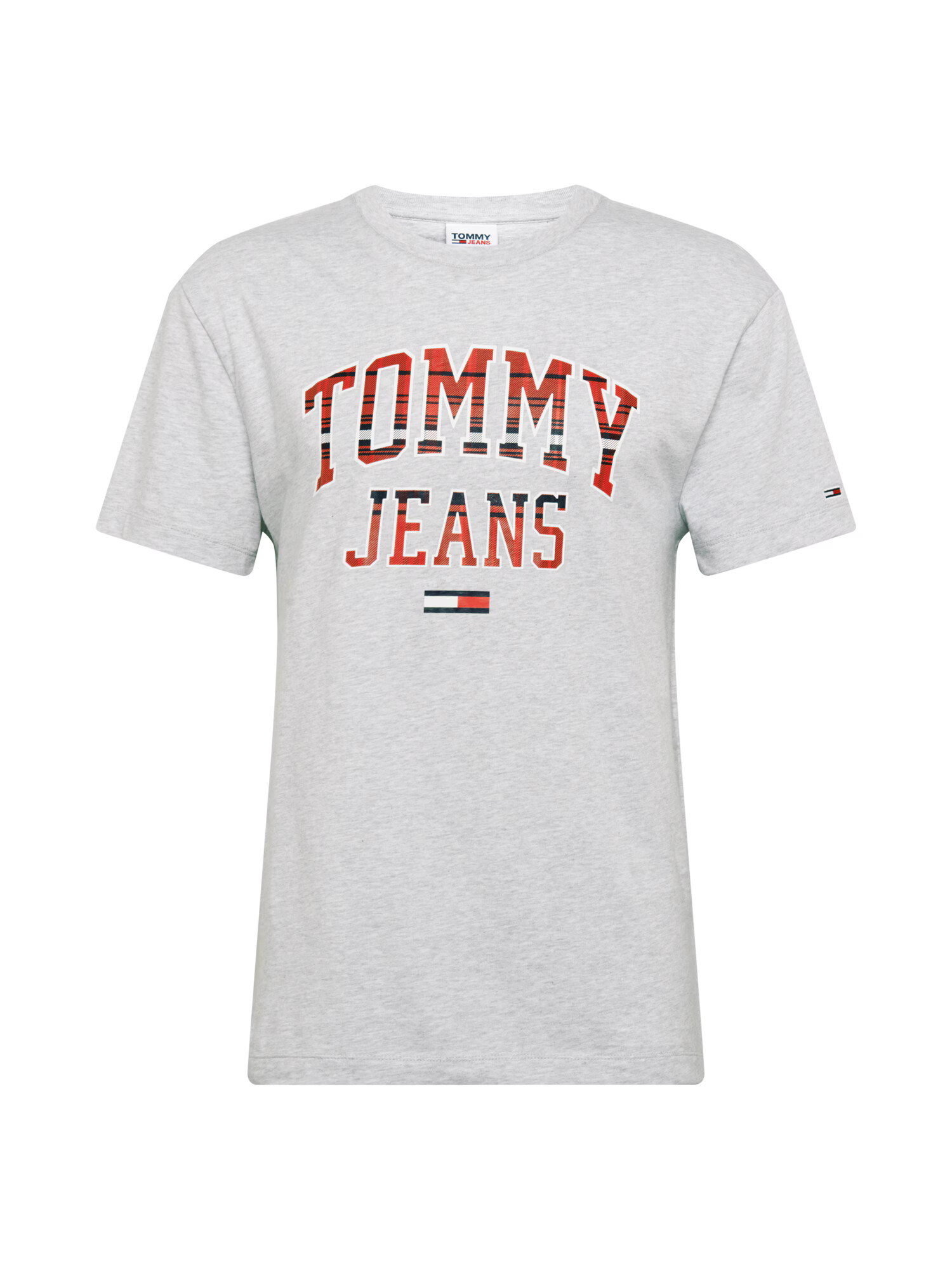 Tommy Jeans Shirt siva / rdeča / črna / pegasto siva - Pepit.si