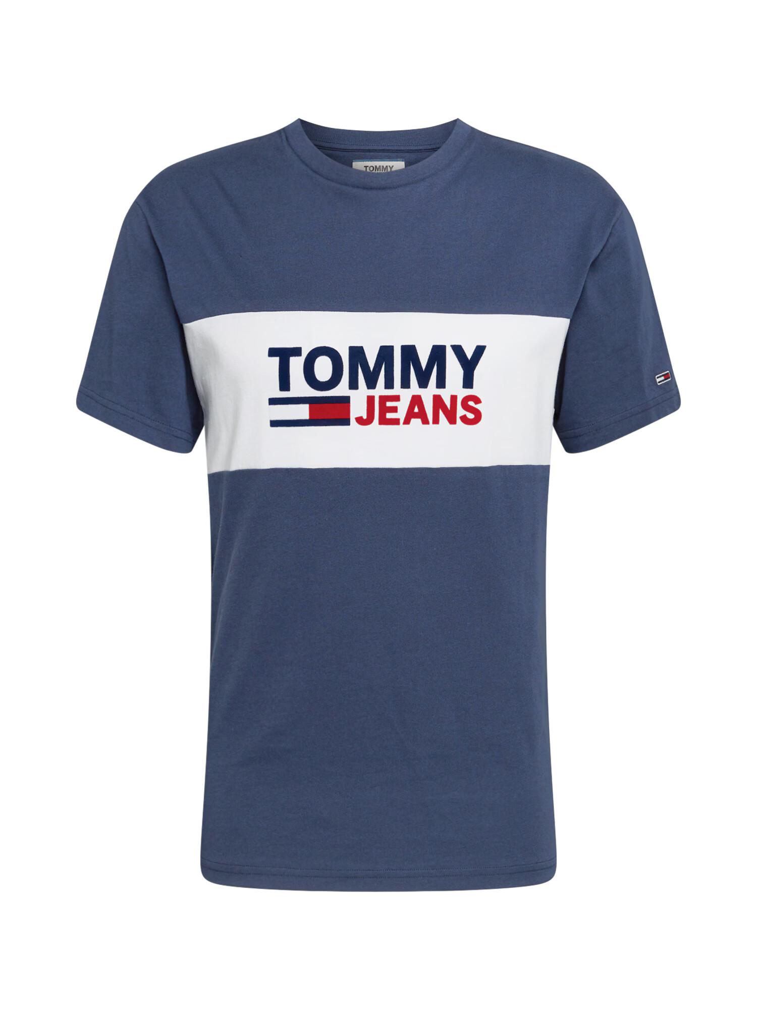 Tommy Jeans T-Shirt rdeča / mornarska / bela - Pepit.si