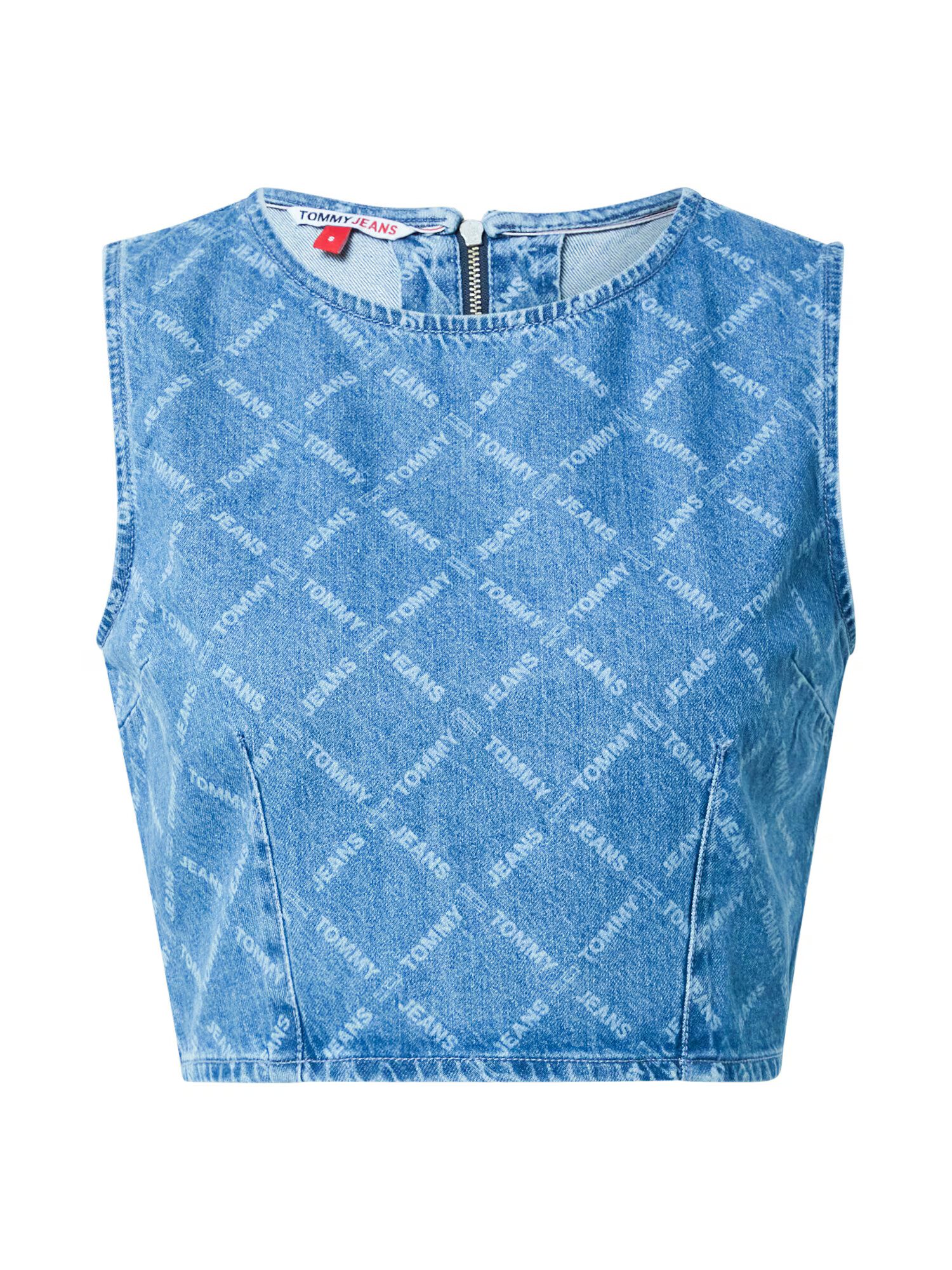 Tommy Jeans Top moder denim / pastelno modra - Pepit.si