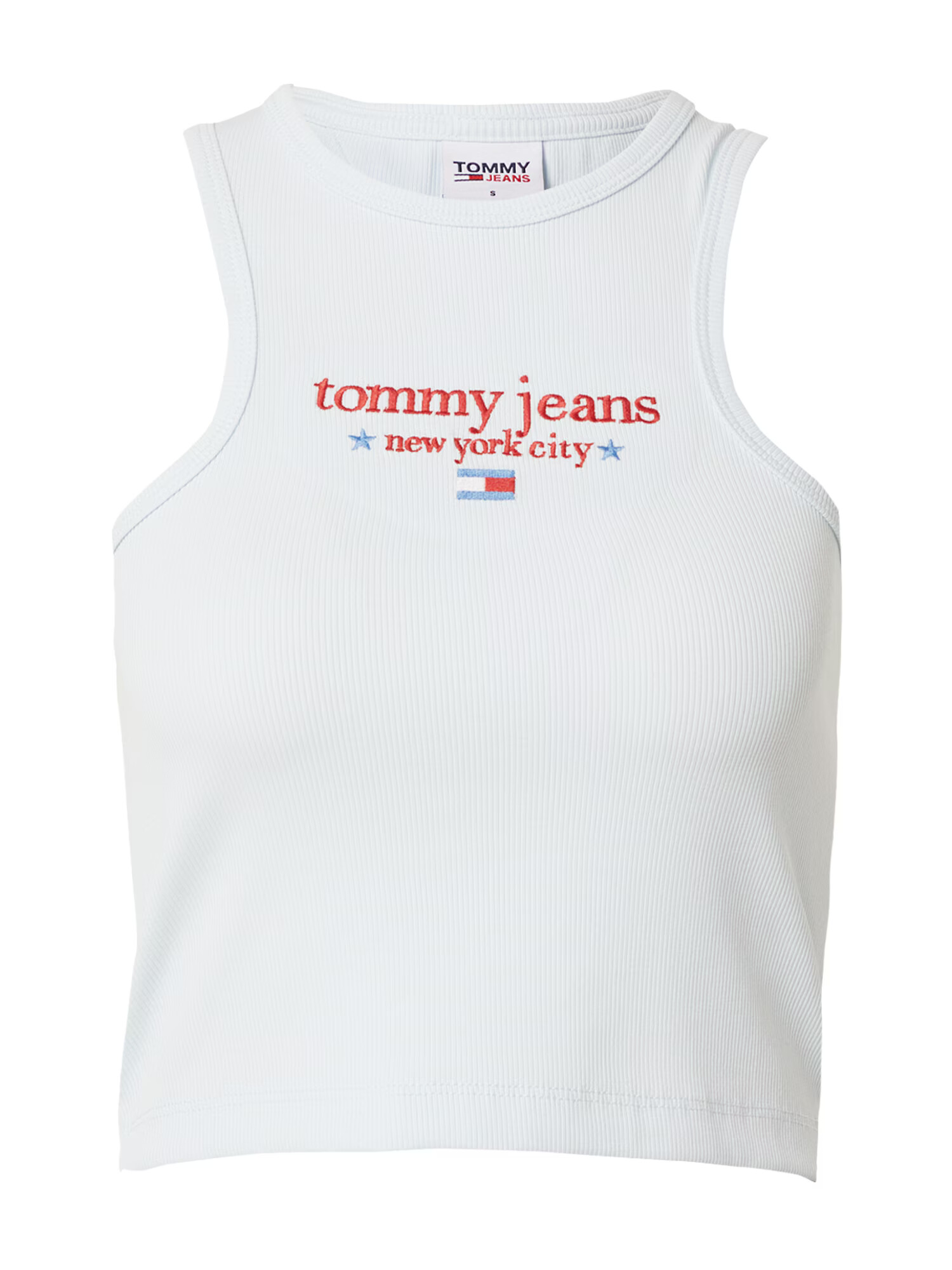 Tommy Jeans Top modra / pastelno modra / rdeča - Pepit.si