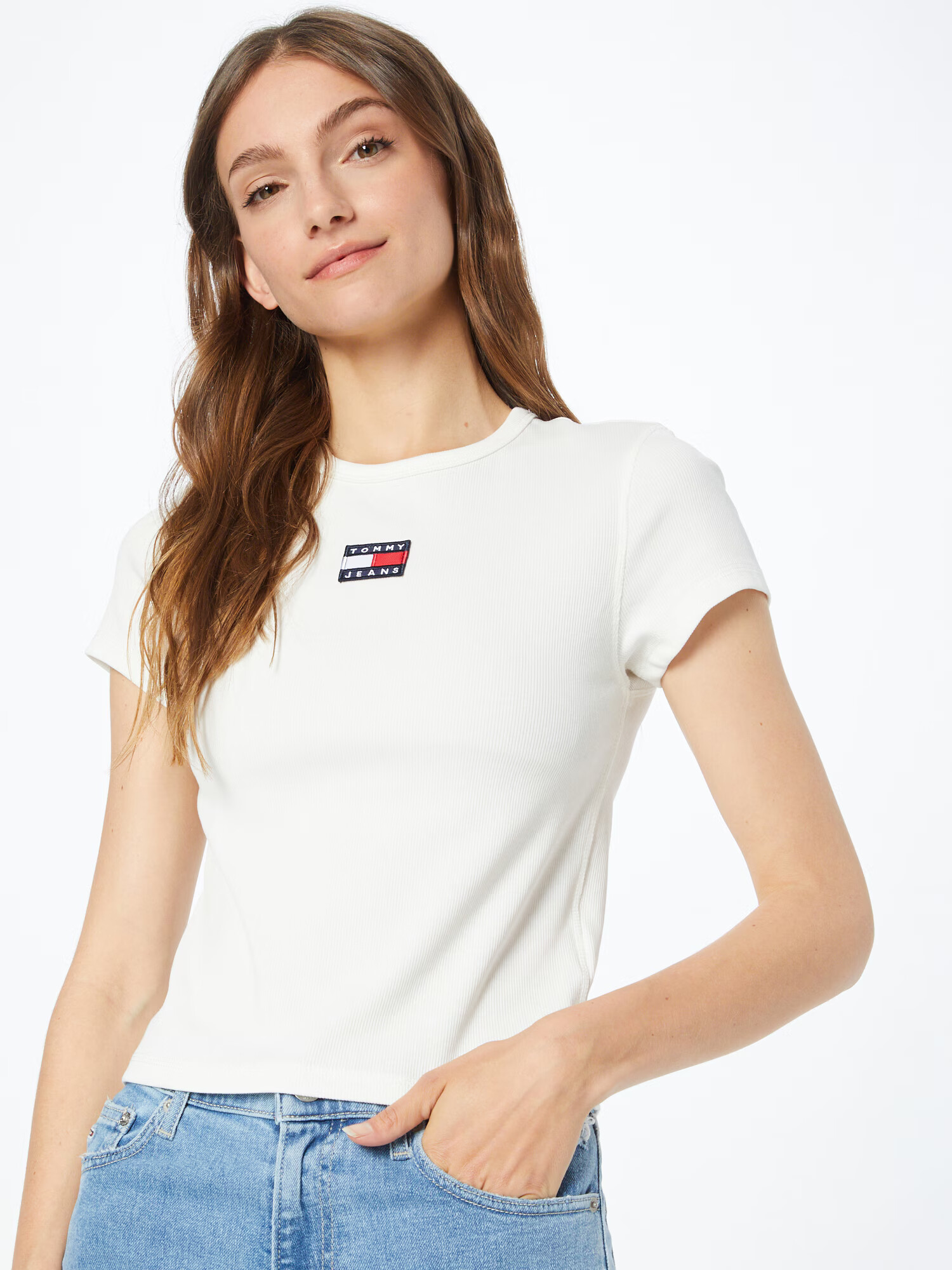 Tommy Jeans Top modra / rdeča / bela - Pepit.si