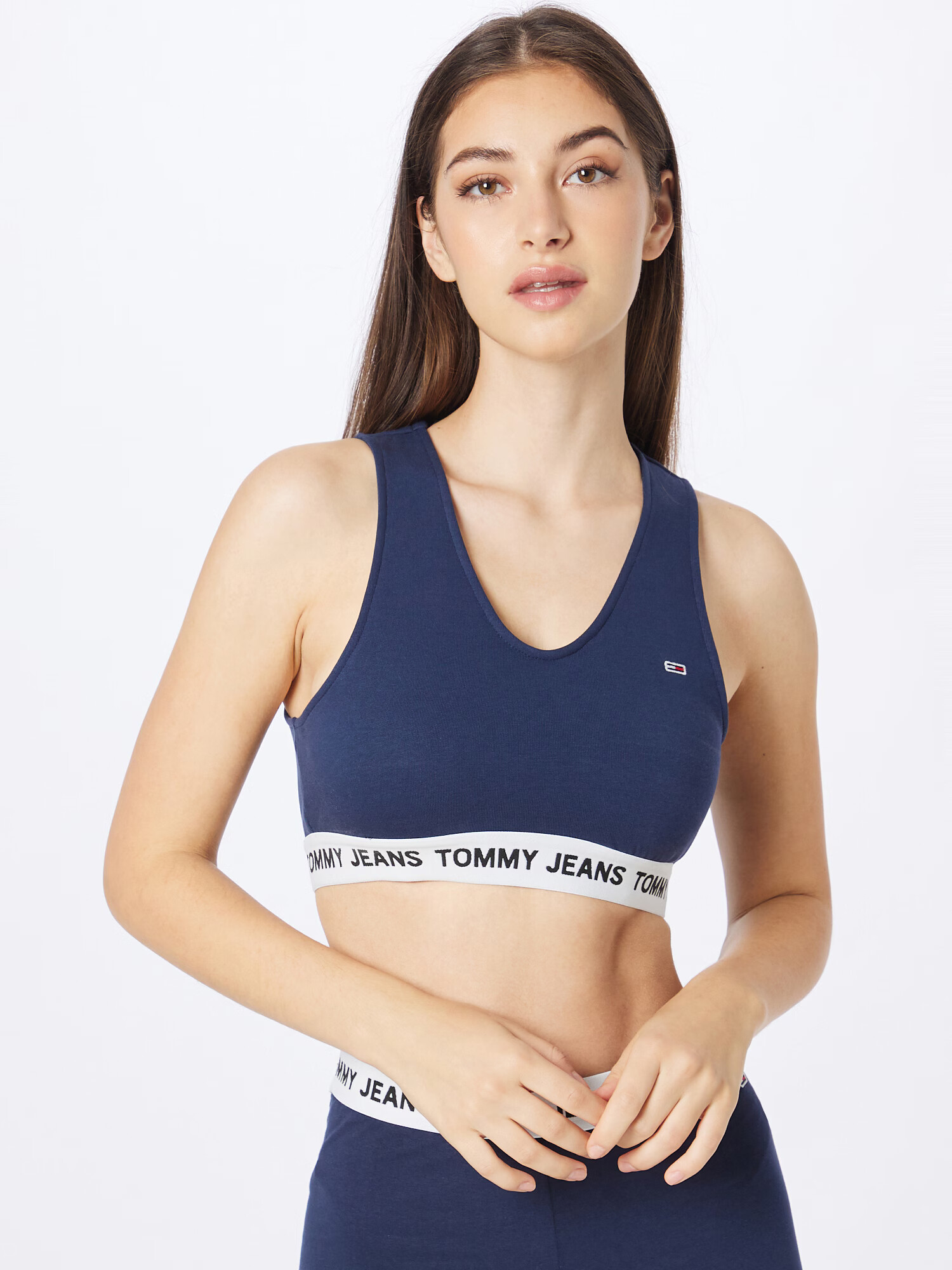 Tommy Jeans Top mornarska / bela - Pepit.si