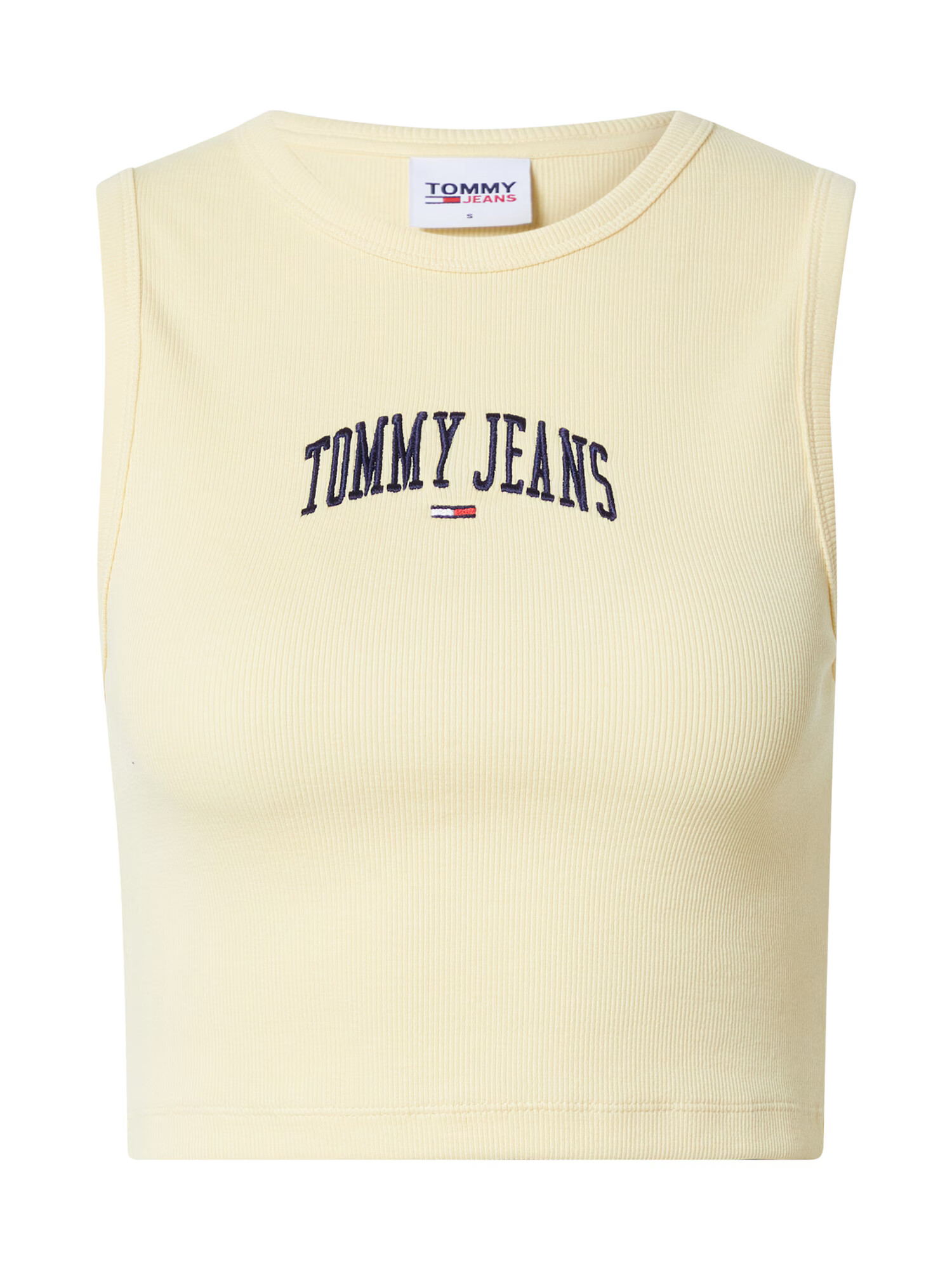 Tommy Jeans Top mornarska / pastelno rumena / rdeča / bela - Pepit.si