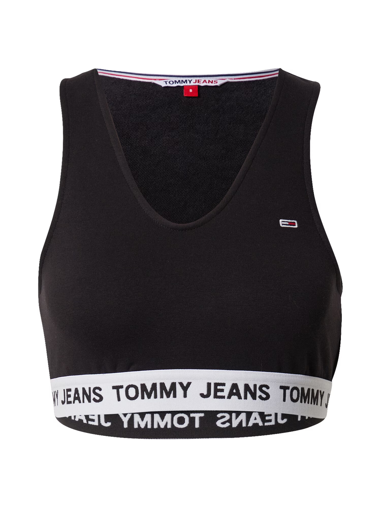 Tommy Jeans Top rdeča / črna / bela - Pepit.si