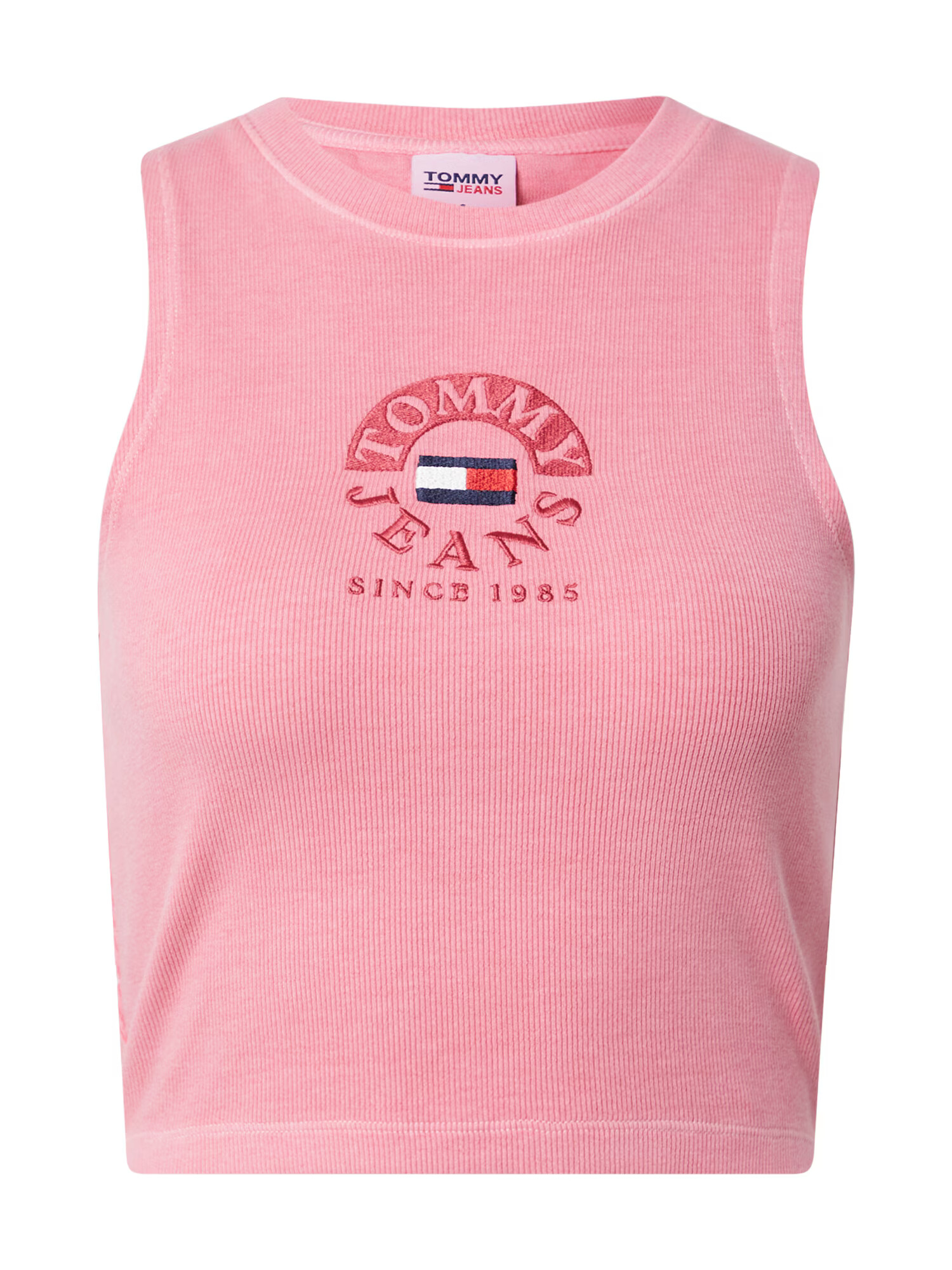 Tommy Jeans Top svetlo roza / rdeča / mornarska / bela - Pepit.si