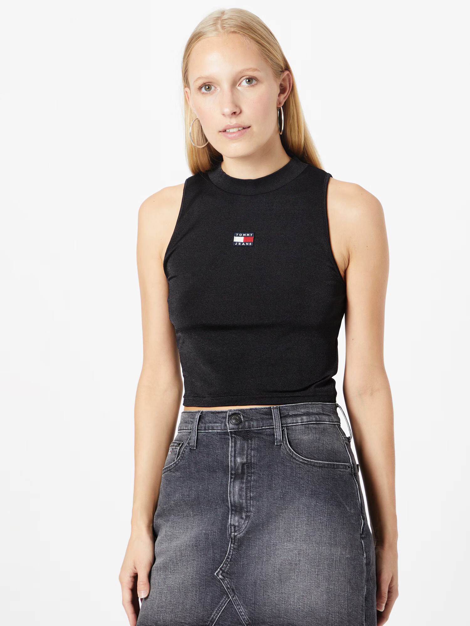 Tommy Jeans Top temno modra / rdeča / črna / bela - Pepit.si