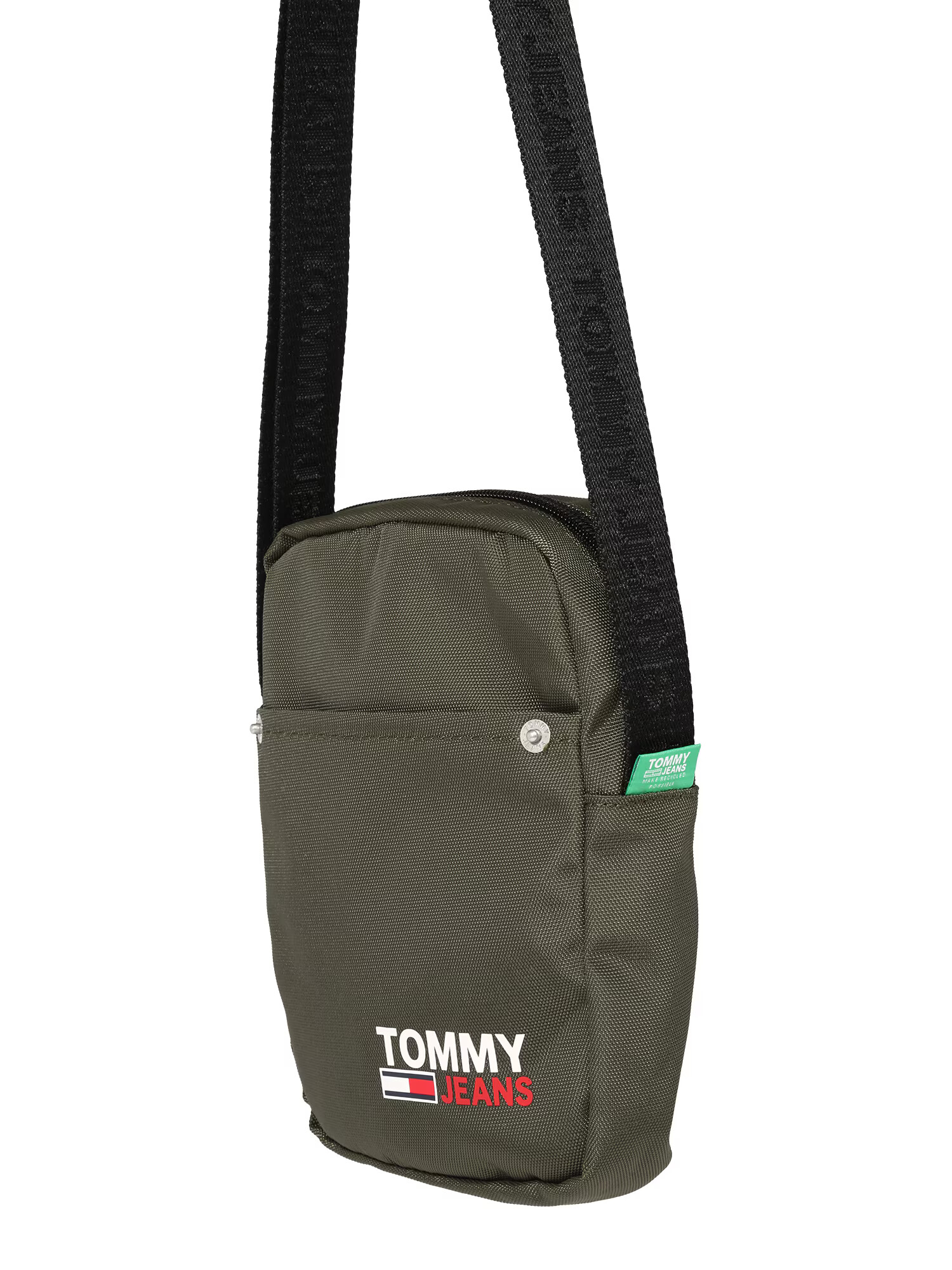 Tommy Jeans Torba za čez ramo 'Campus' kaki / rdeča / bela - Pepit.si