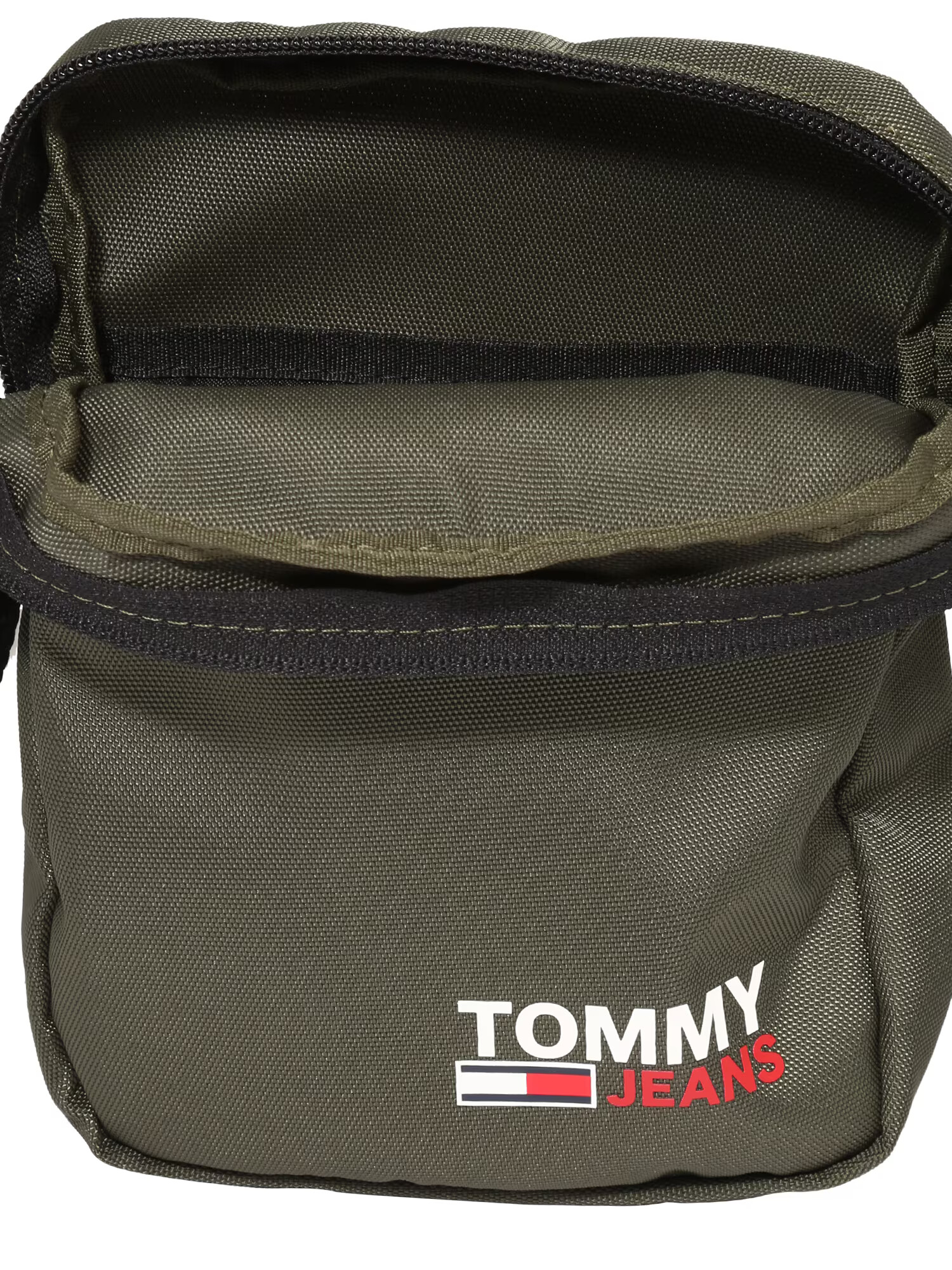 Tommy Jeans Torba za čez ramo 'Campus' kaki / rdeča / bela - Pepit.si