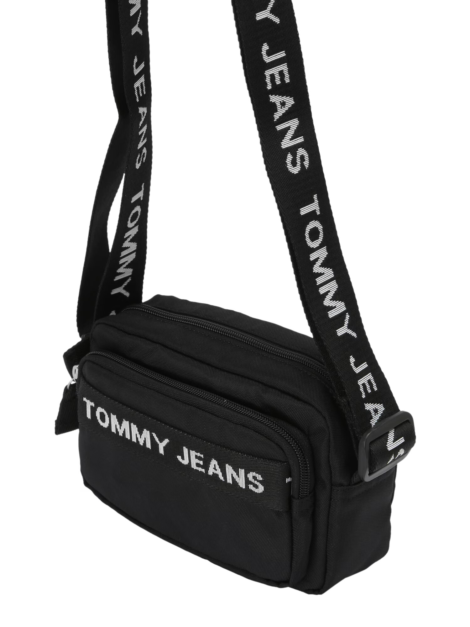 Tommy Jeans Torba za čez ramo črna / off-bela - Pepit.si