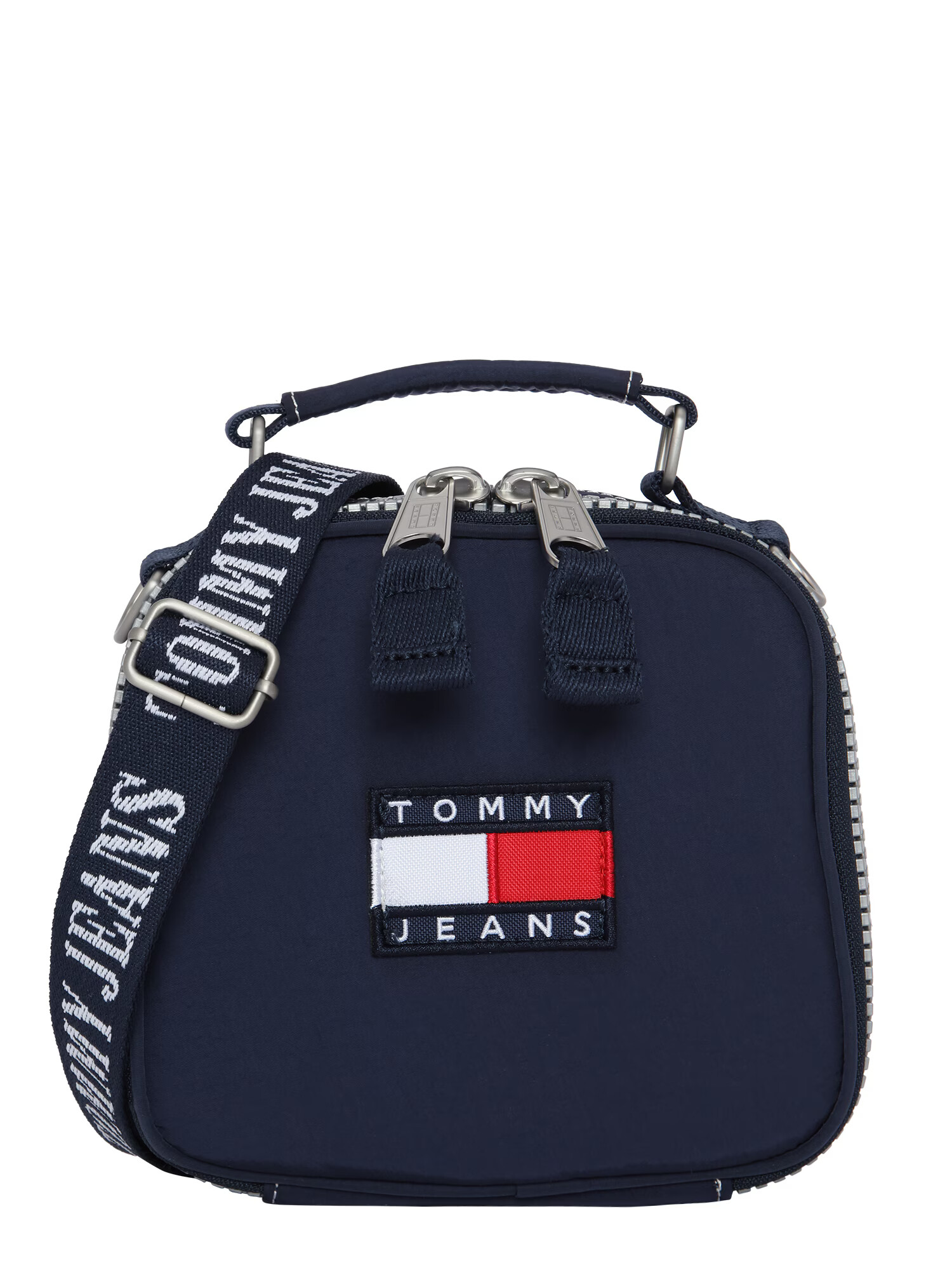 Tommy Jeans Torba za čez ramo mornarska / temno modra / rdeča / bela - Pepit.si