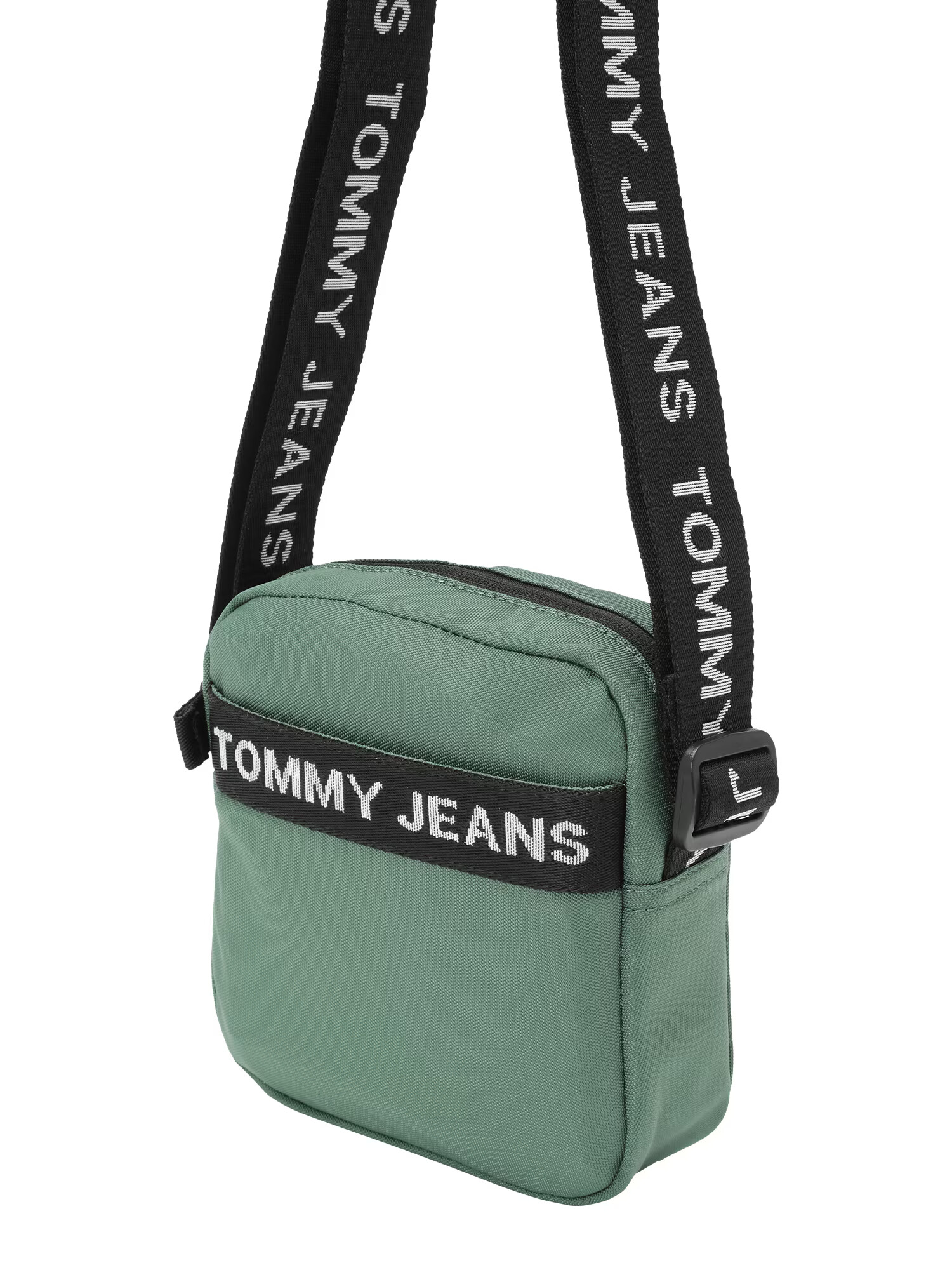 Tommy Jeans Torba za čez ramo zelena / črna / bela - Pepit.si