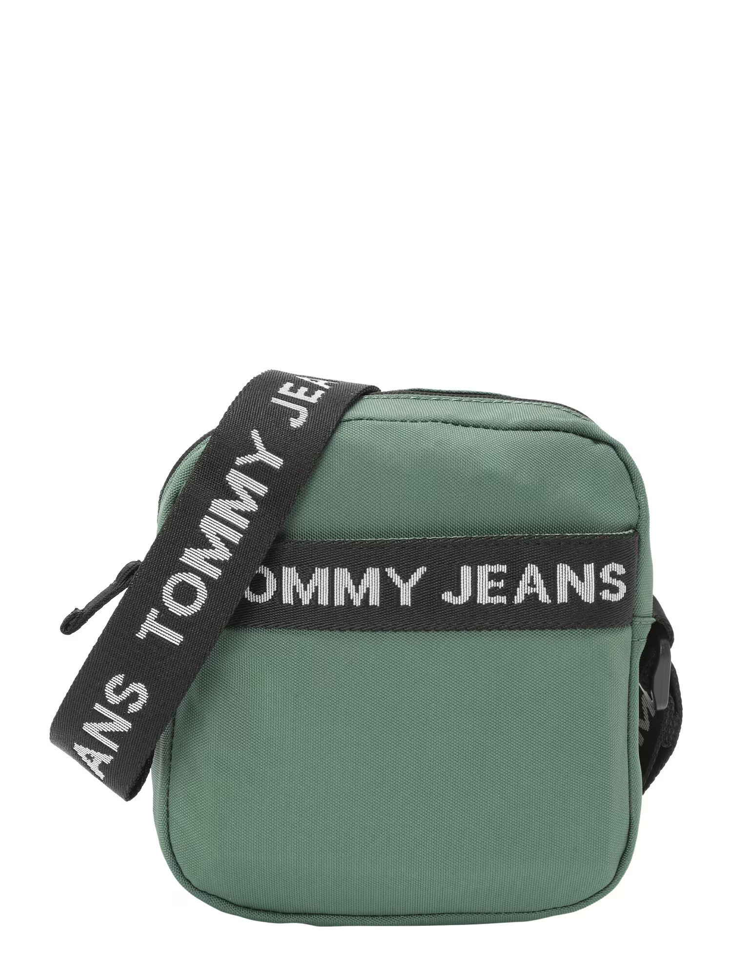 Tommy Jeans Torba za čez ramo zelena / črna / bela - Pepit.si