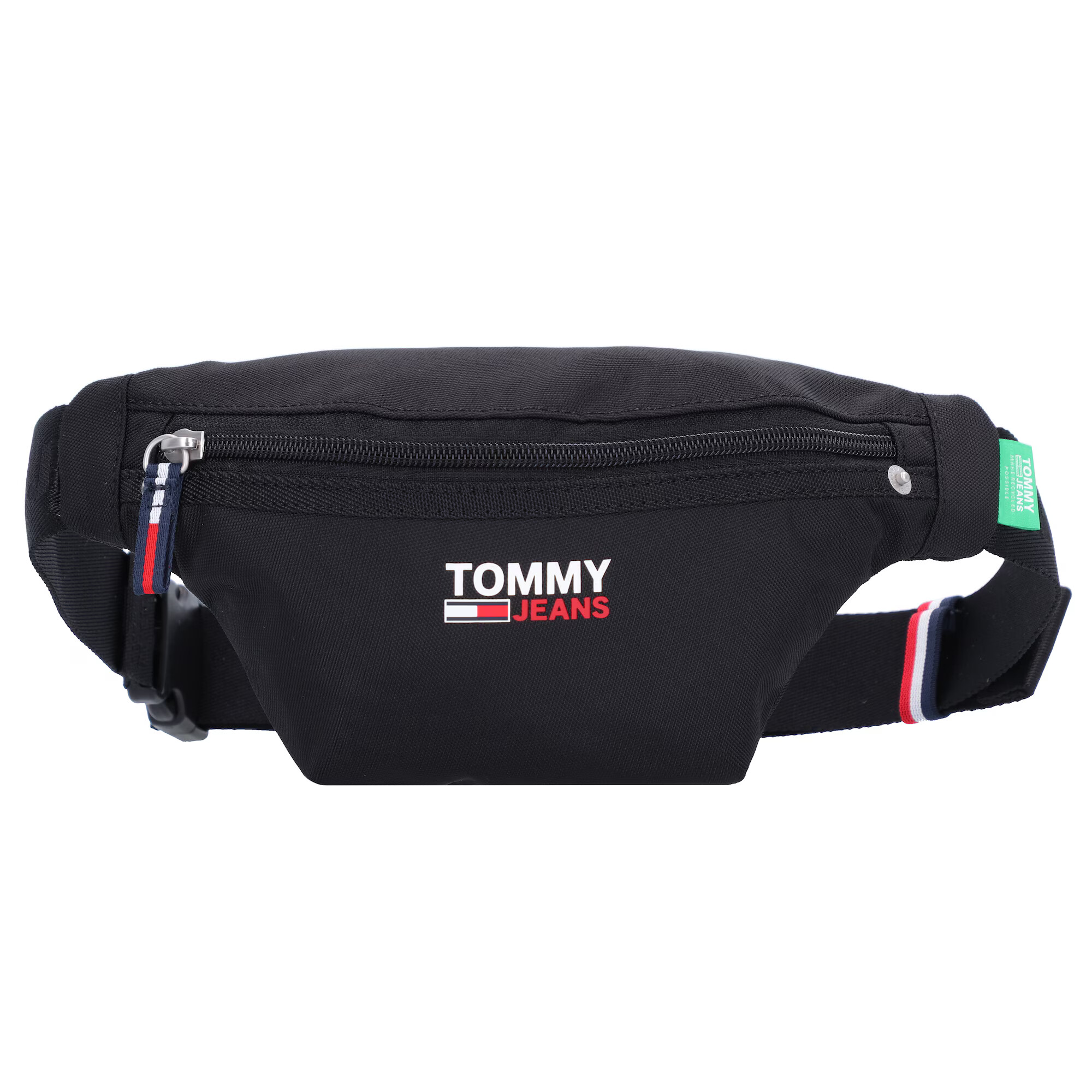 Tommy Jeans Torbica za okrog pasu črna / bela / rdeča / zelena - Pepit.si