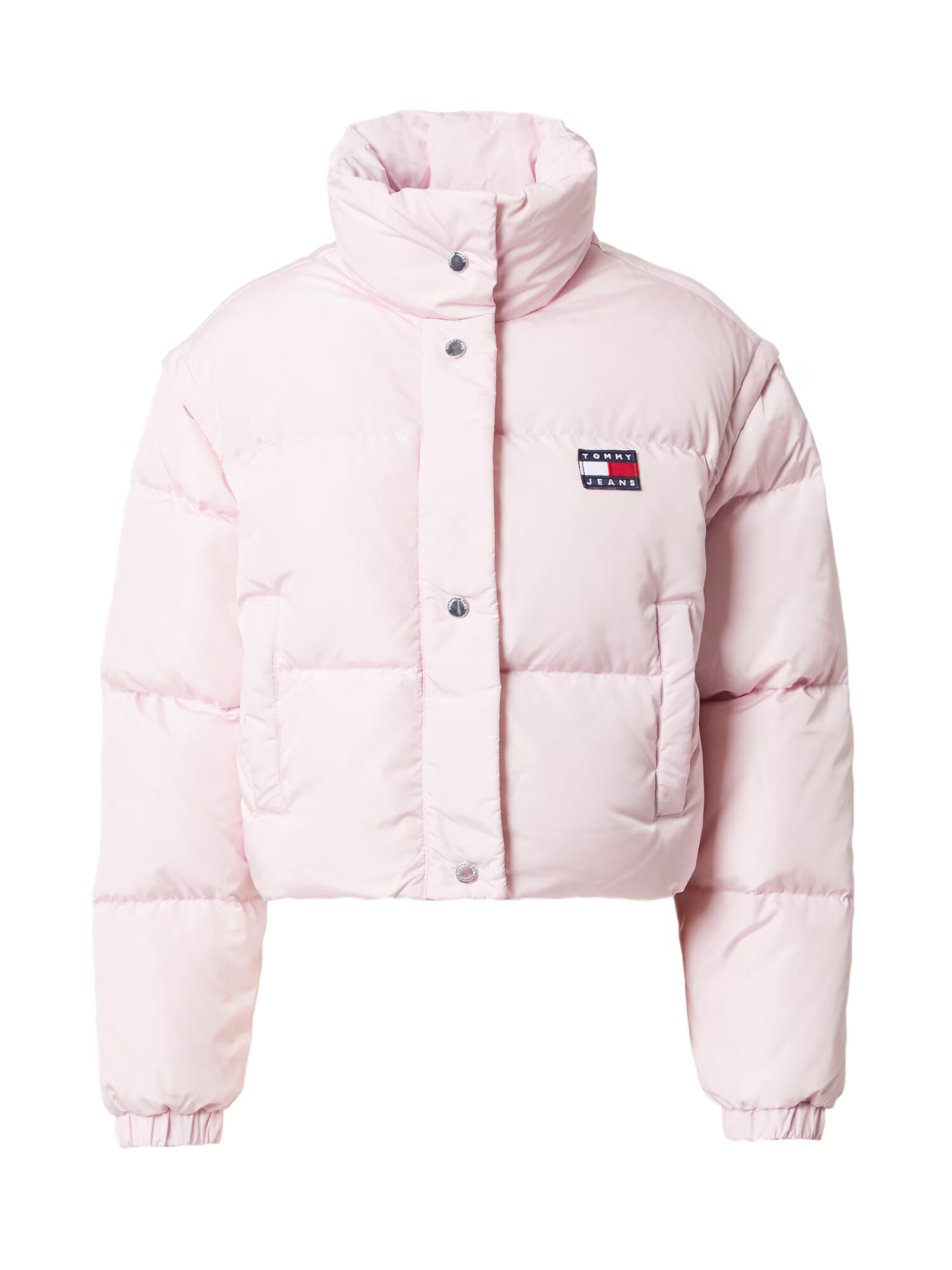 Tommy Jeans Zimska jakna marine / pastelno lila / rdeča / bela - Pepit.si