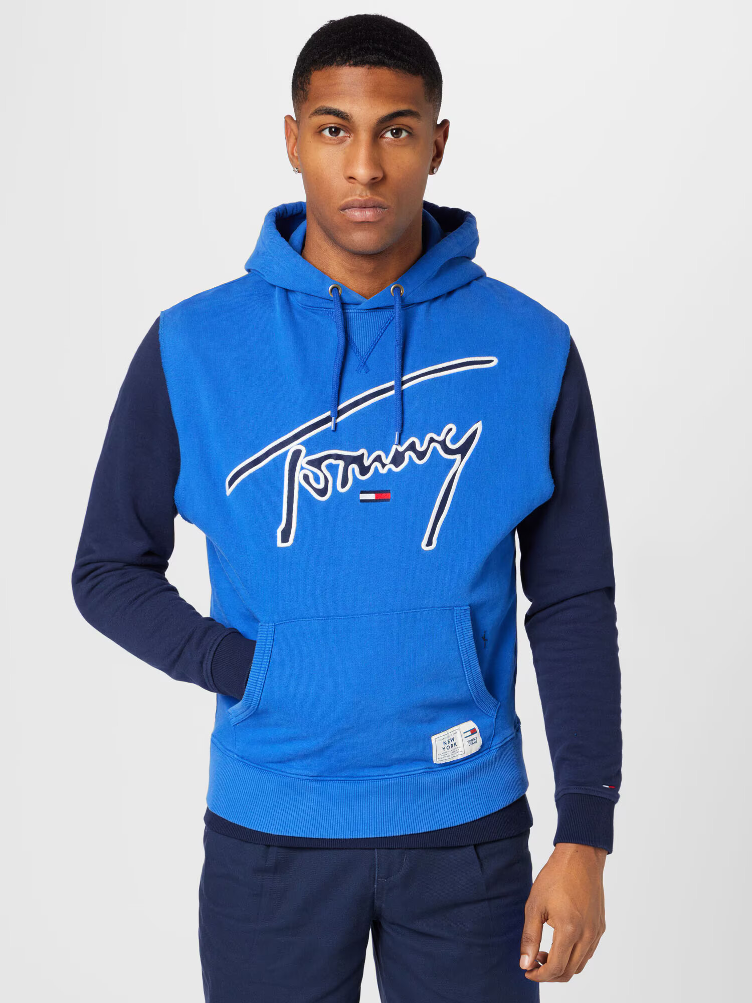 Tommy Jeans Majica marine / kraljevo modra / rdeča / bela - Pepit.si