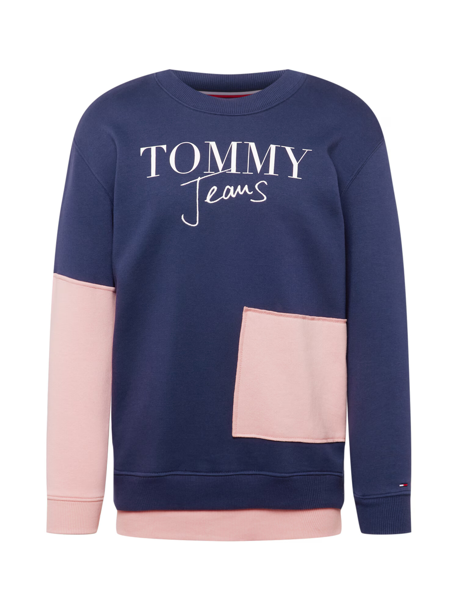 Tommy Jeans Majica marine / roza / bela - Pepit.si