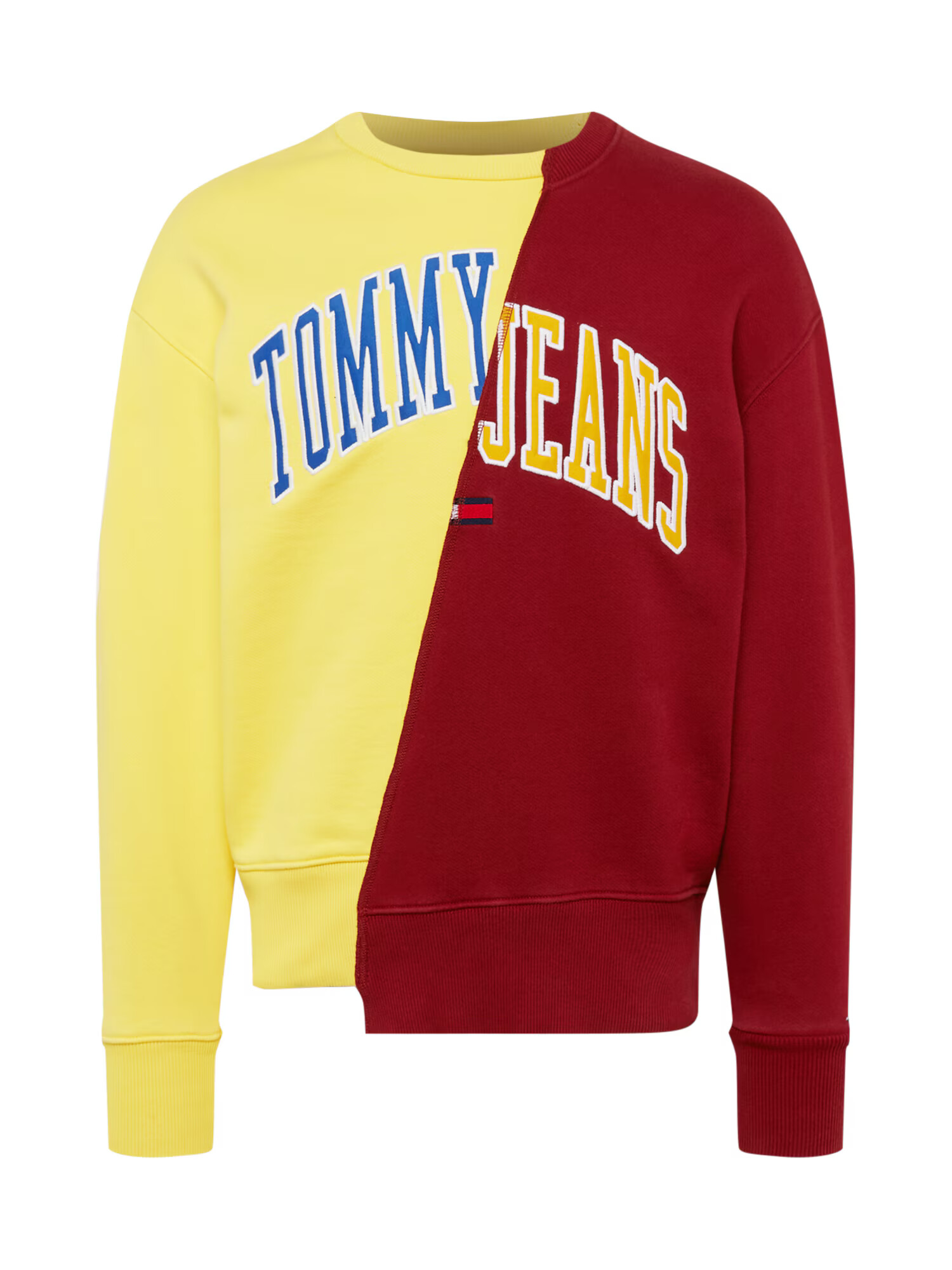 Tommy Jeans Majica marine / rumena / burgund / bela - Pepit.si