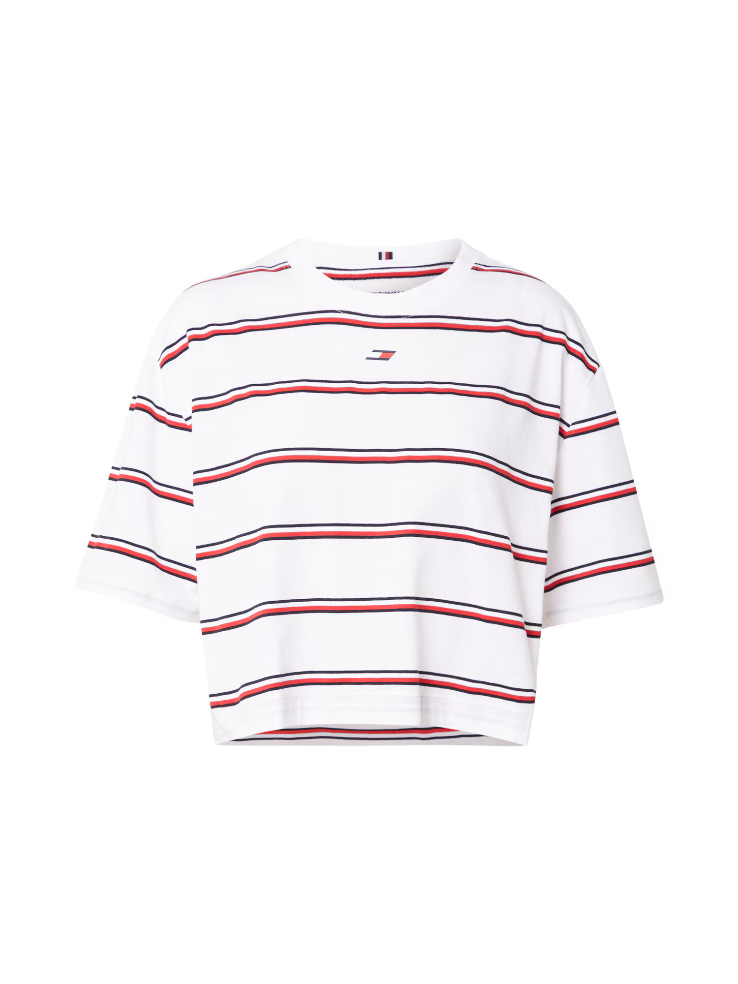 Tommy Sport Sportshirt bela / mornarska / rdeča - Pepit.si