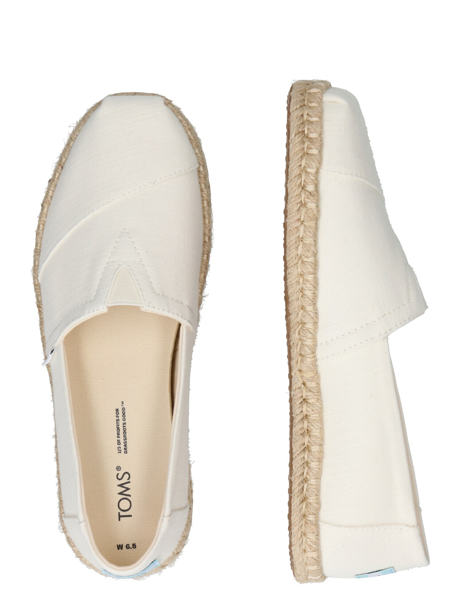 TOMS Espadrile 'Alpargata' kremna - Pepit.si