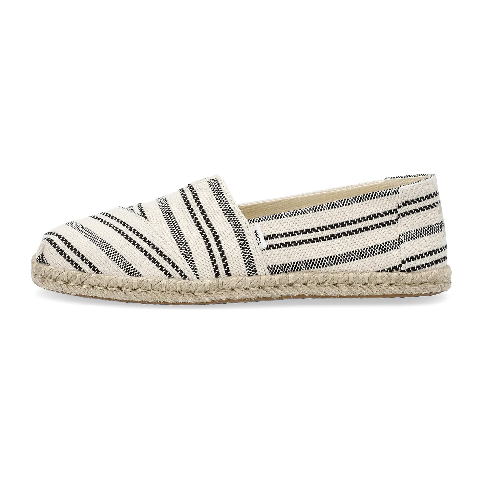 TOMS Espadrile 'Alpargata' svetlo bež / črna / bela - Pepit.si