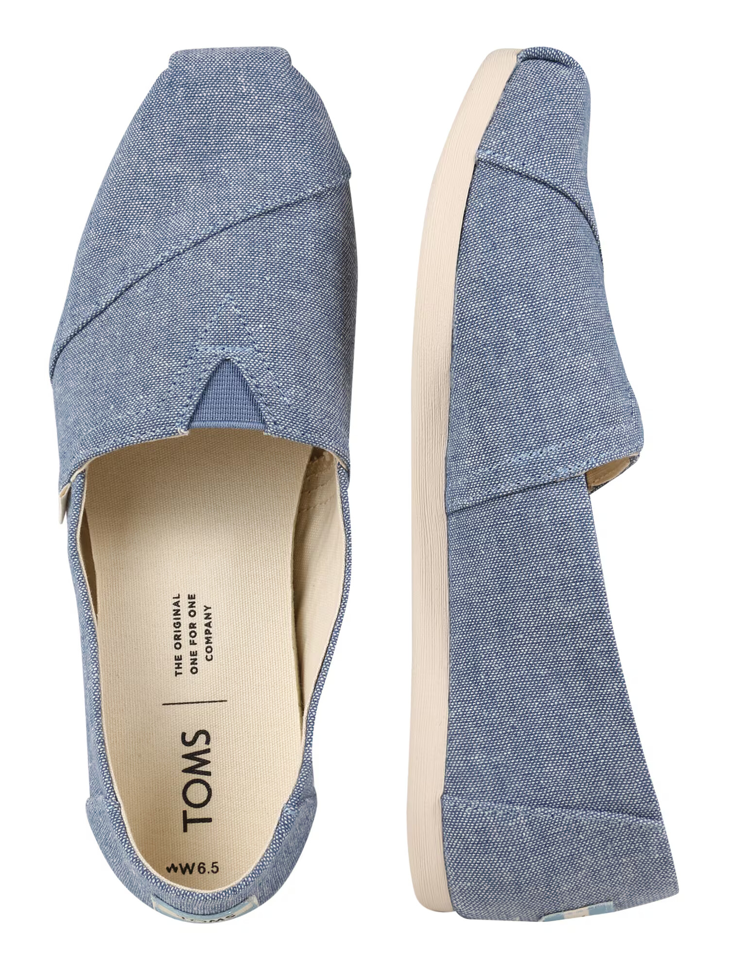 TOMS Espadrile 'ALPARGATA' temno modra / siva - Pepit.si