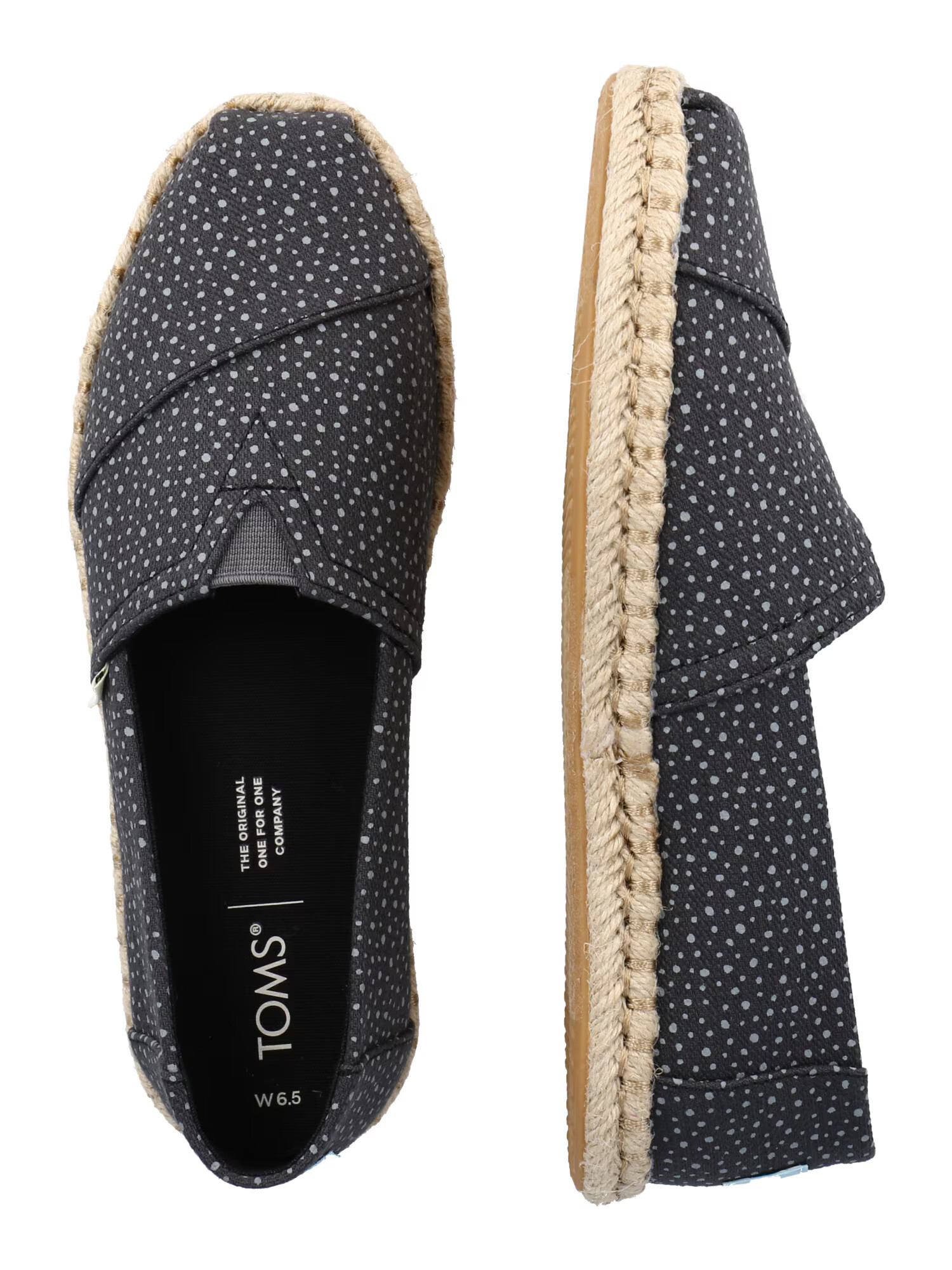 TOMS Espadrile kamen / črna - Pepit.si