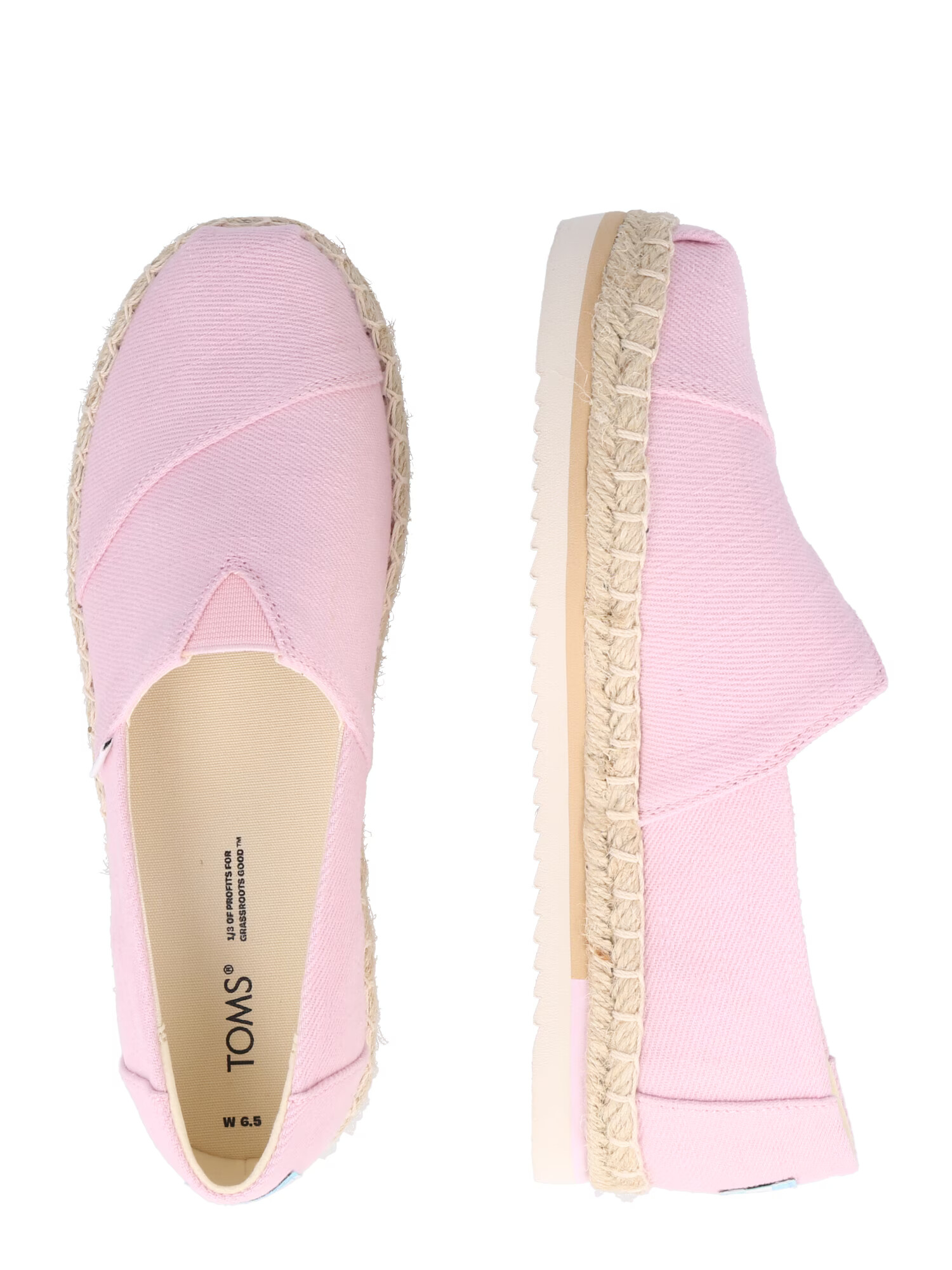 TOMS Espadrile roza - Pepit.si