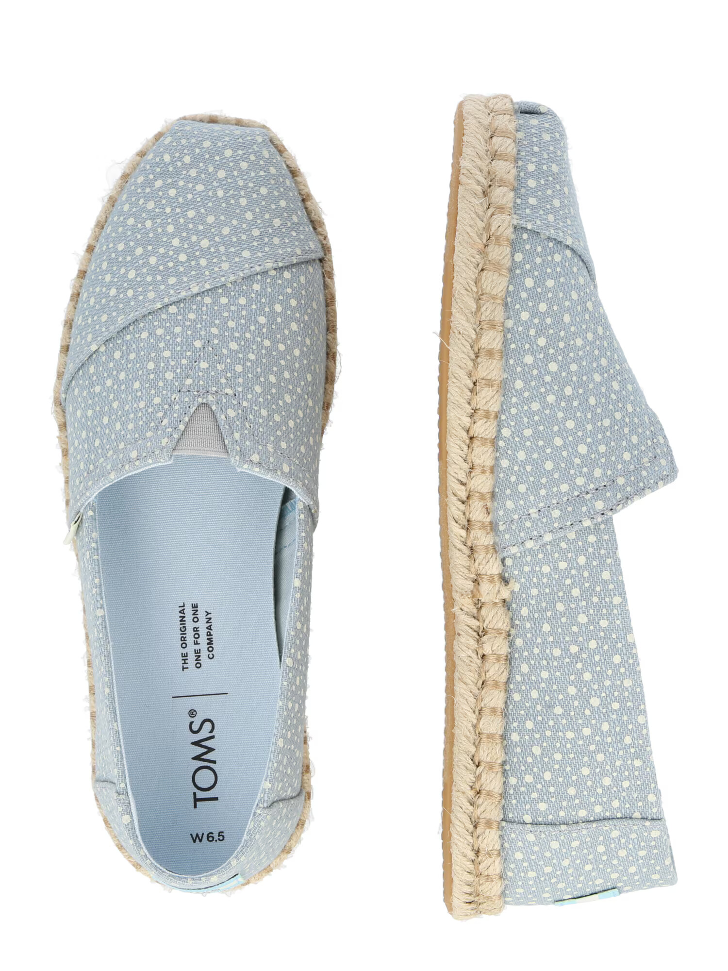 TOMS Espadrile svetlo modra / bela - Pepit.si