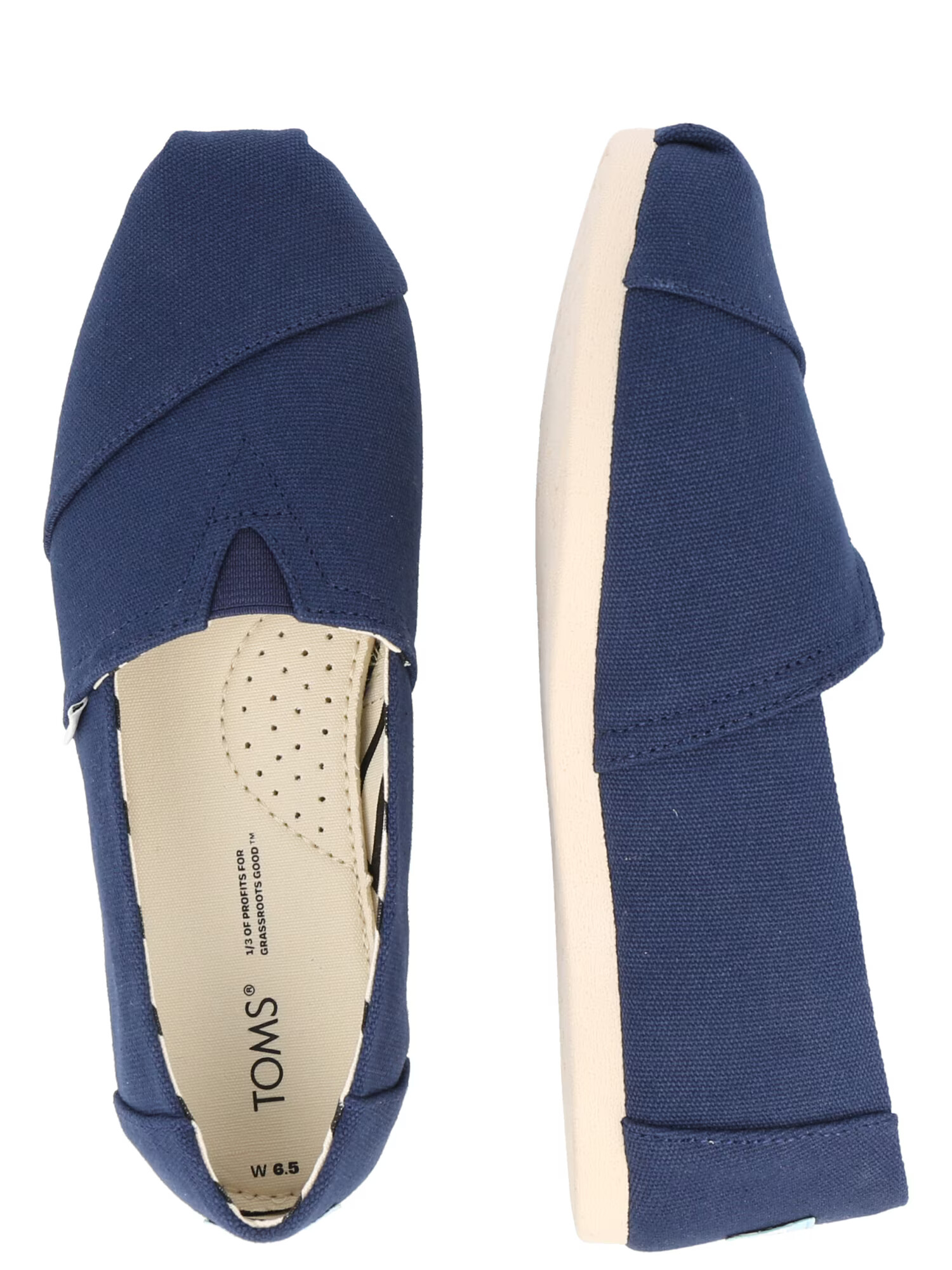 TOMS Espadrile 'ALPARGATA' mornarska - Pepit.si